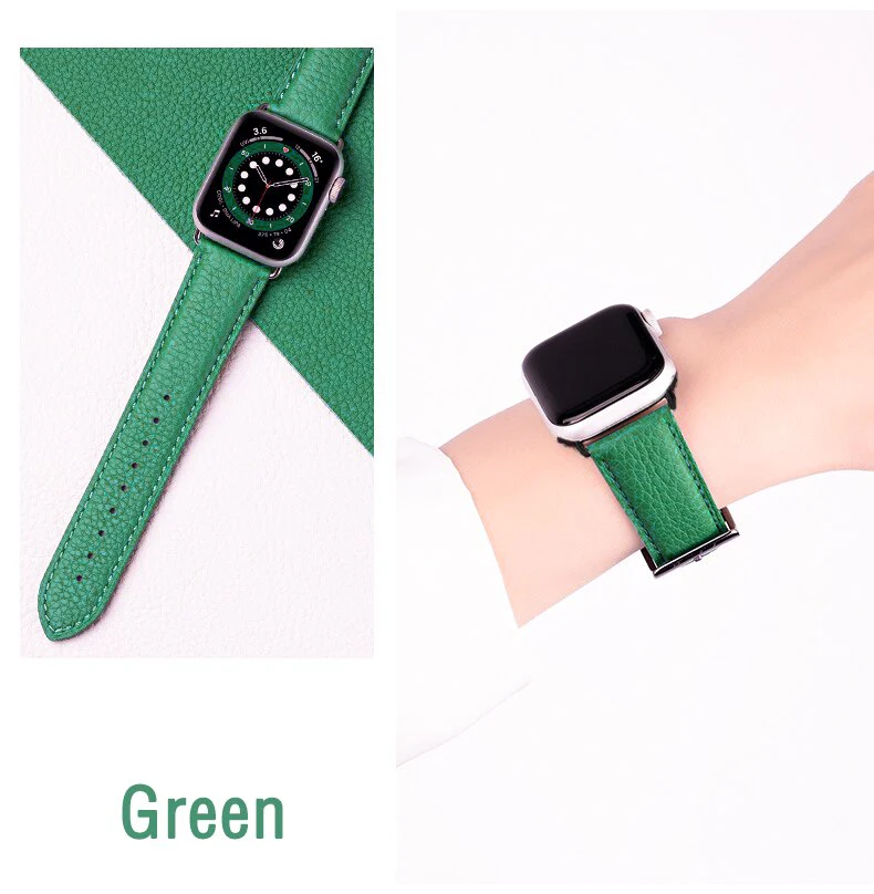 Genuine Leather Loop Apple Watch Band Series 11/10/9/8/7/6/5/4/ SE / Ultra 1/2/3 - Image 16