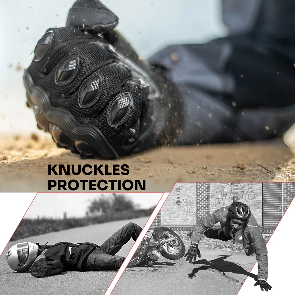 Gloves Summer Riding Hard Knuckle Touchscreen Gloves - Image 17