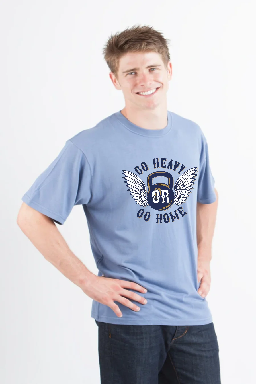 GO HEAVY Men's Bamboo Viscose/Organic Cotton Short Sleeve Graphic T-Shirt - Image 6