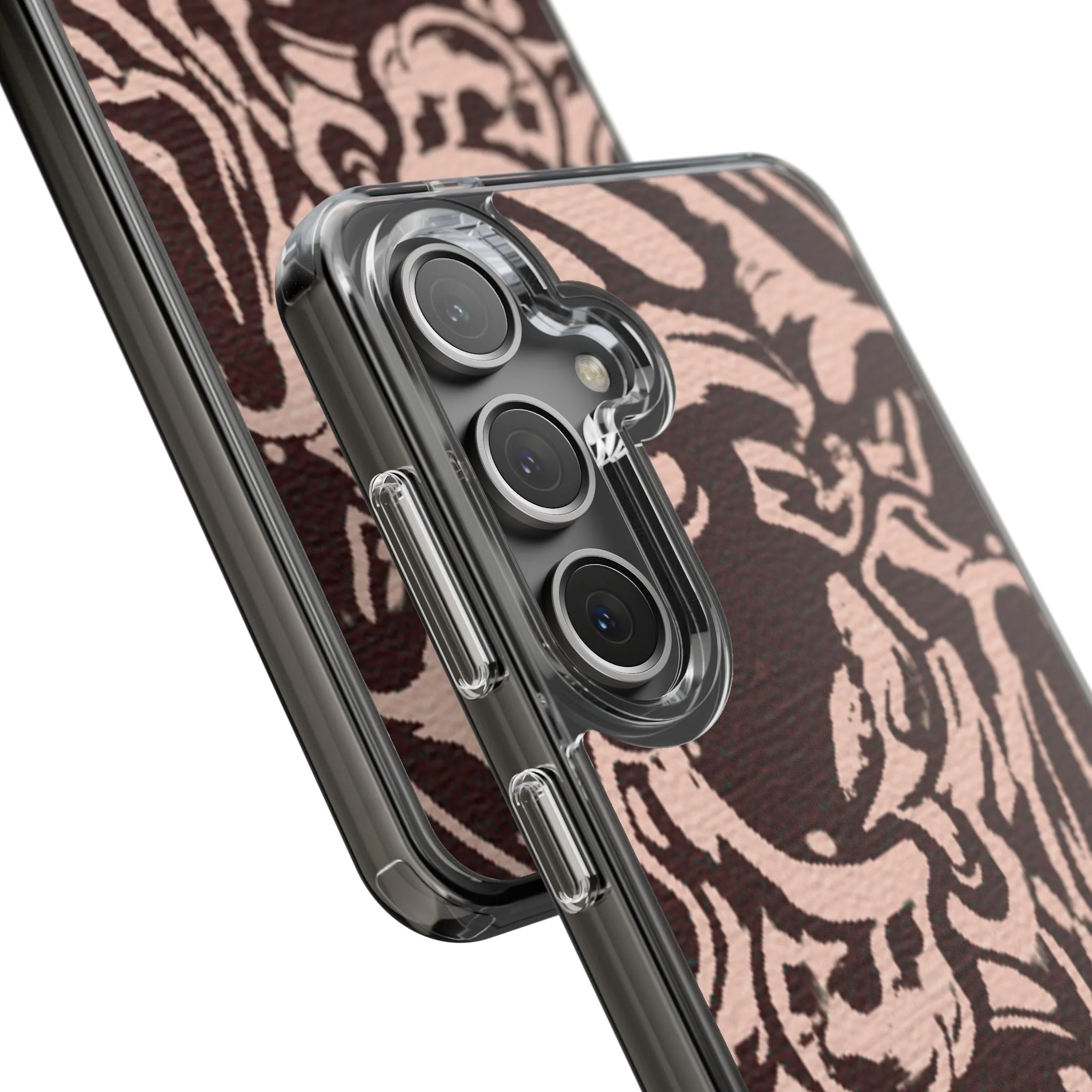 Gothic Abstract Skull Clear Phone Case - Image 74