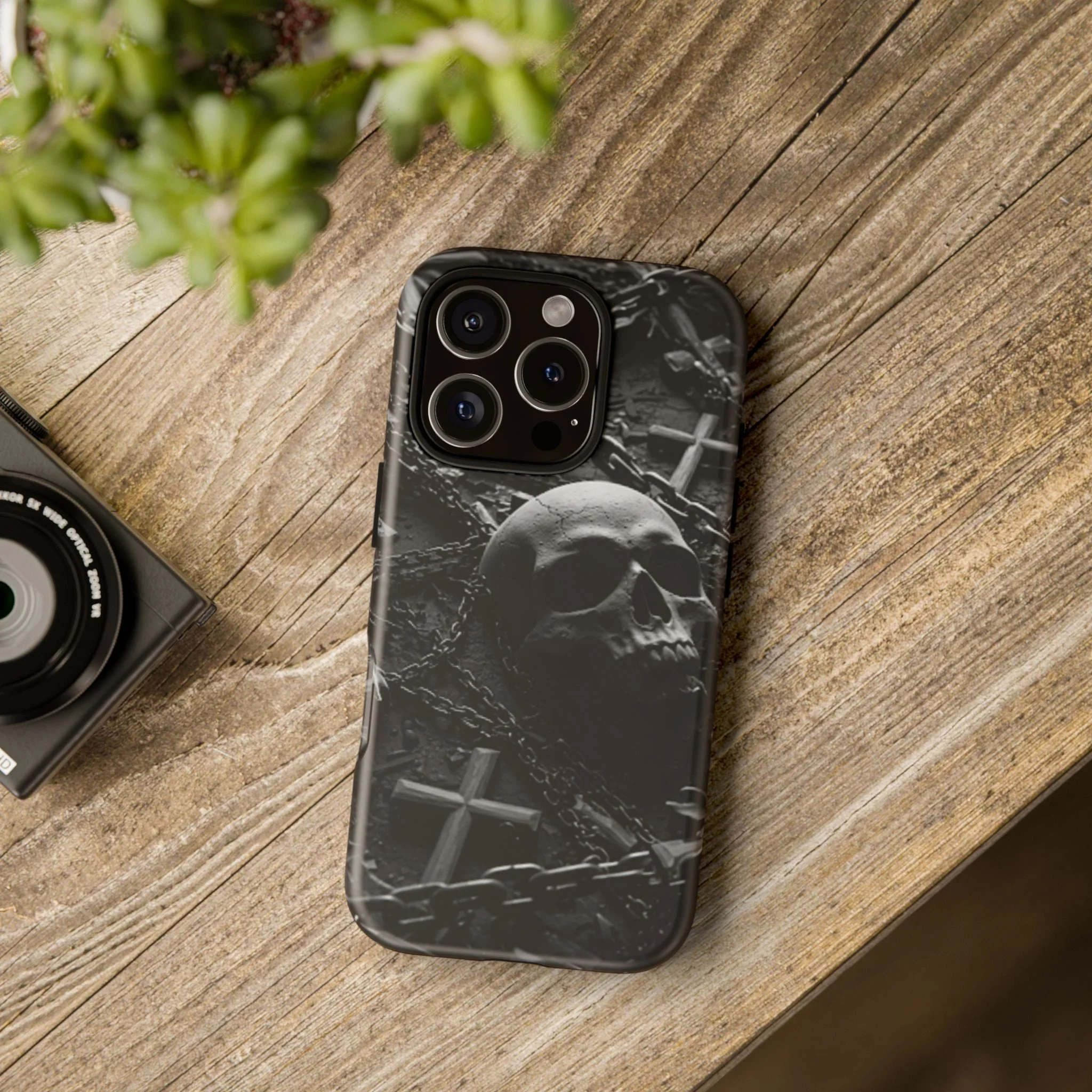 Gothic Skull Tough Phone Case - Image 100