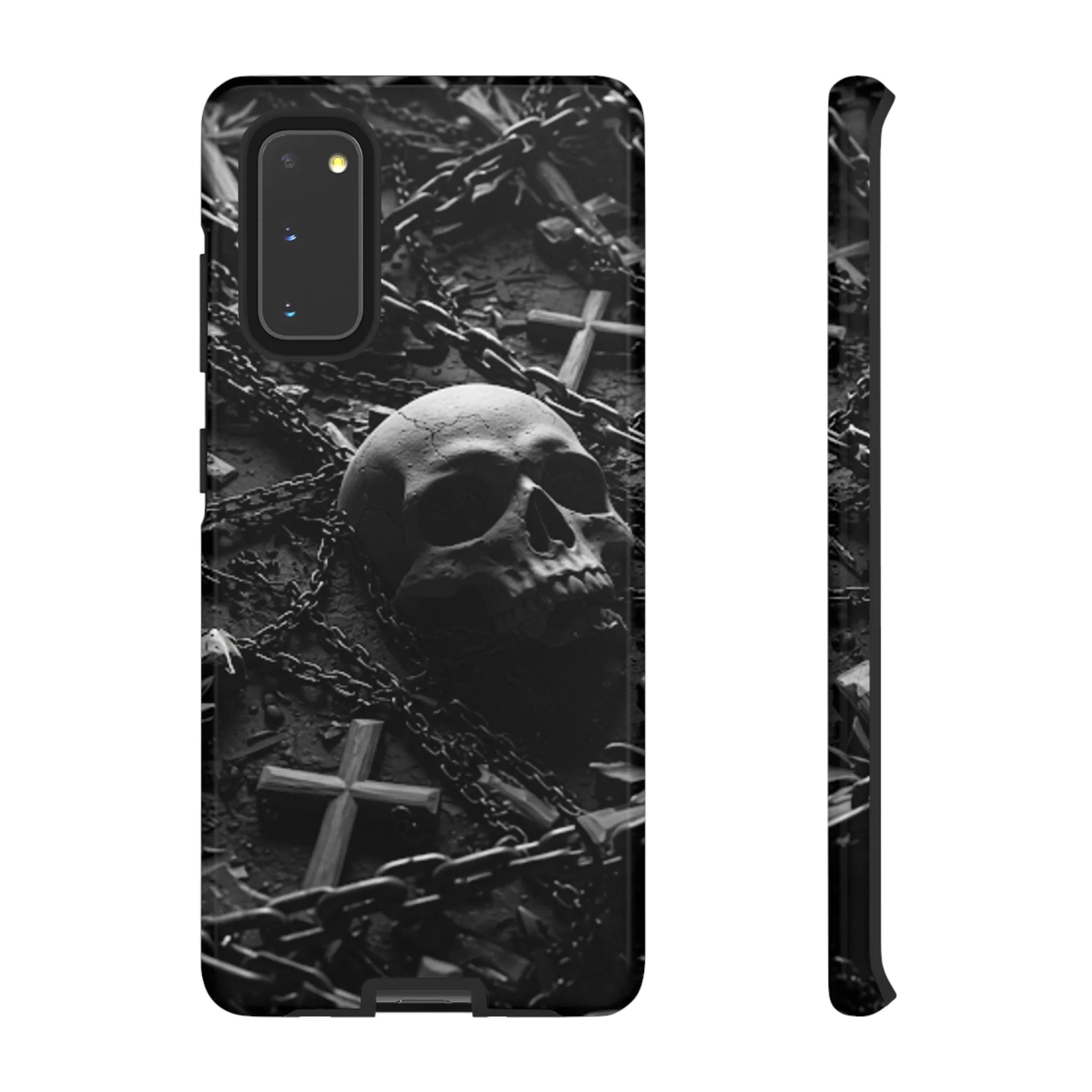 Gothic Skull Tough Phone Case - Image 11