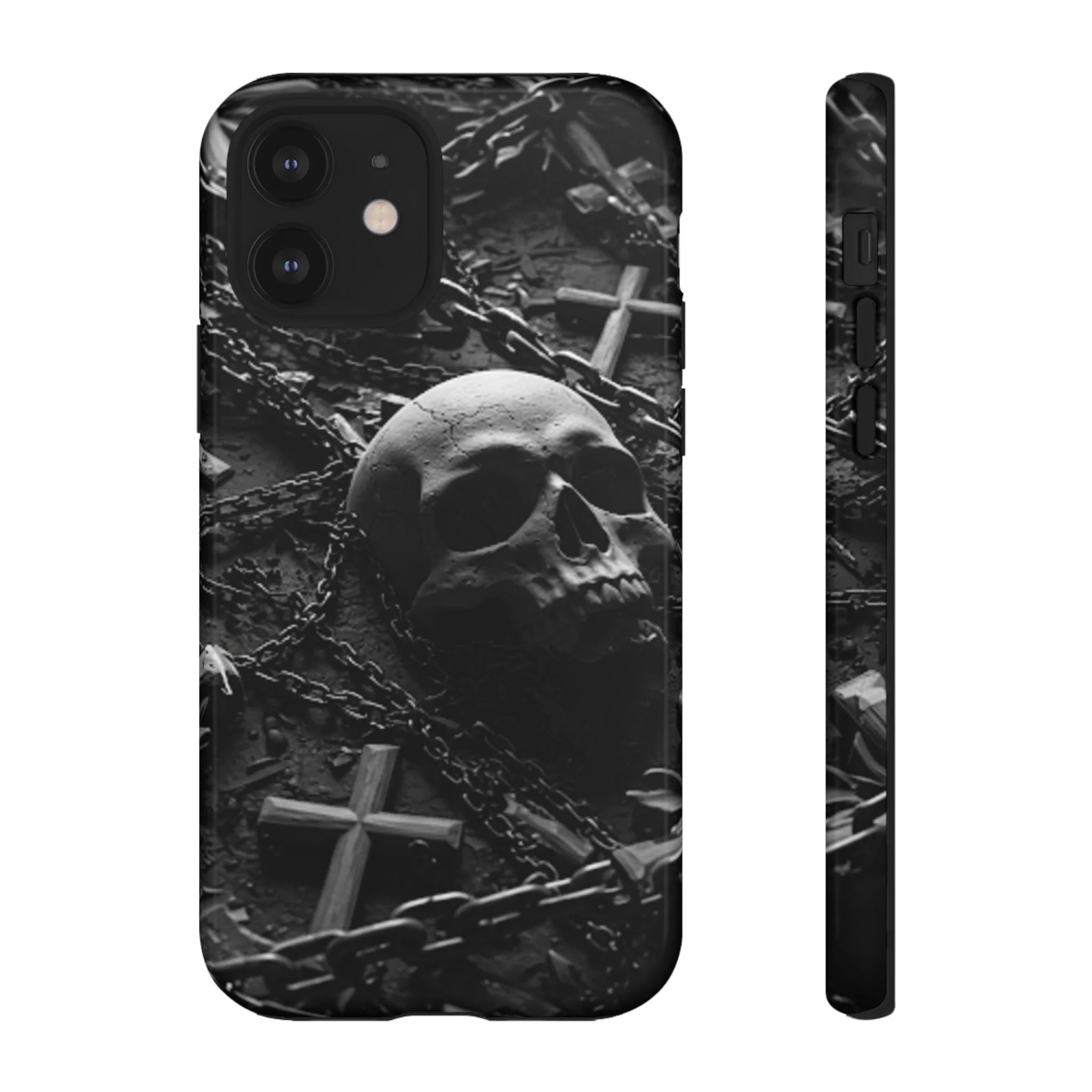 Gothic Skull Tough Phone Case - Image 13