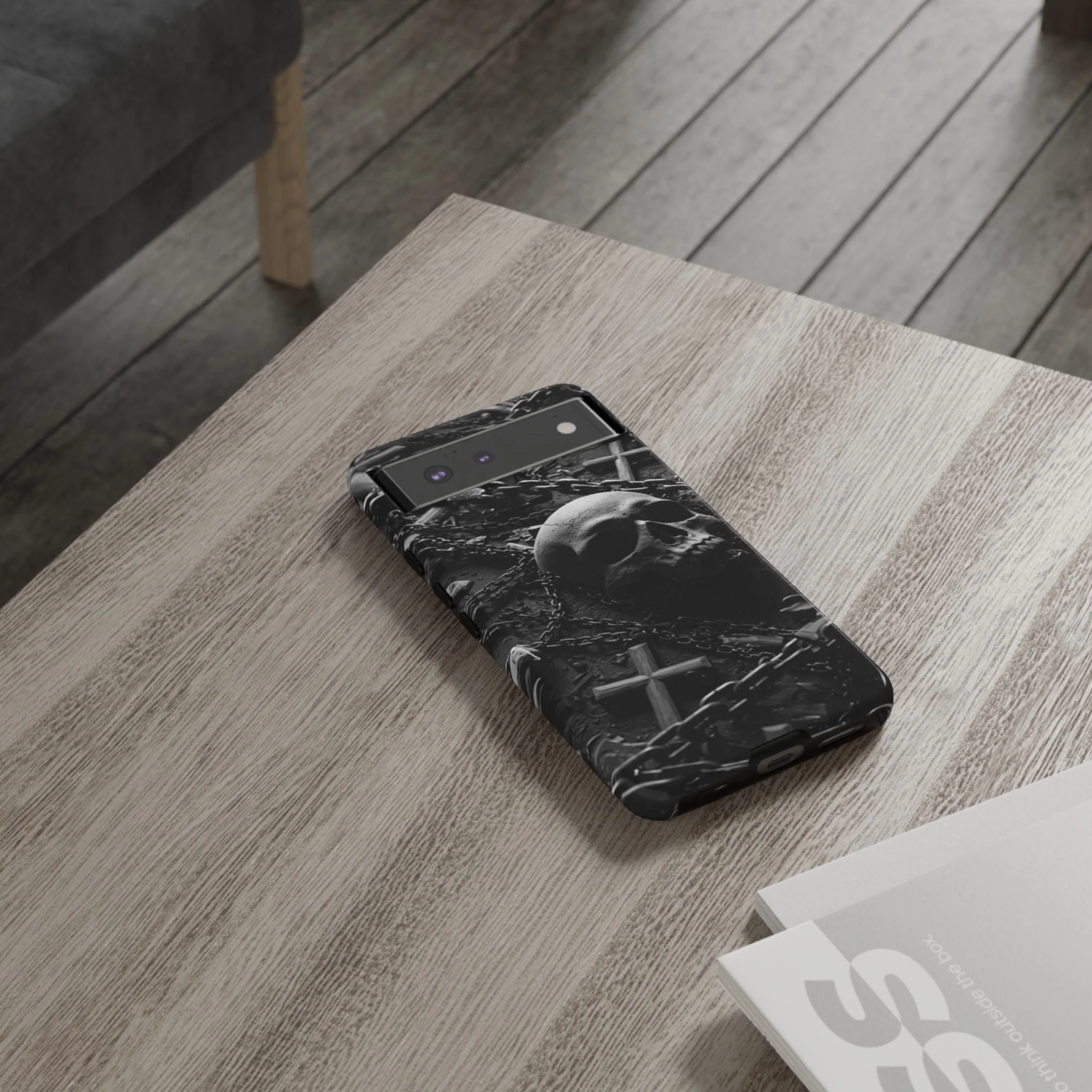 Gothic Skull Tough Phone Case - Image 51