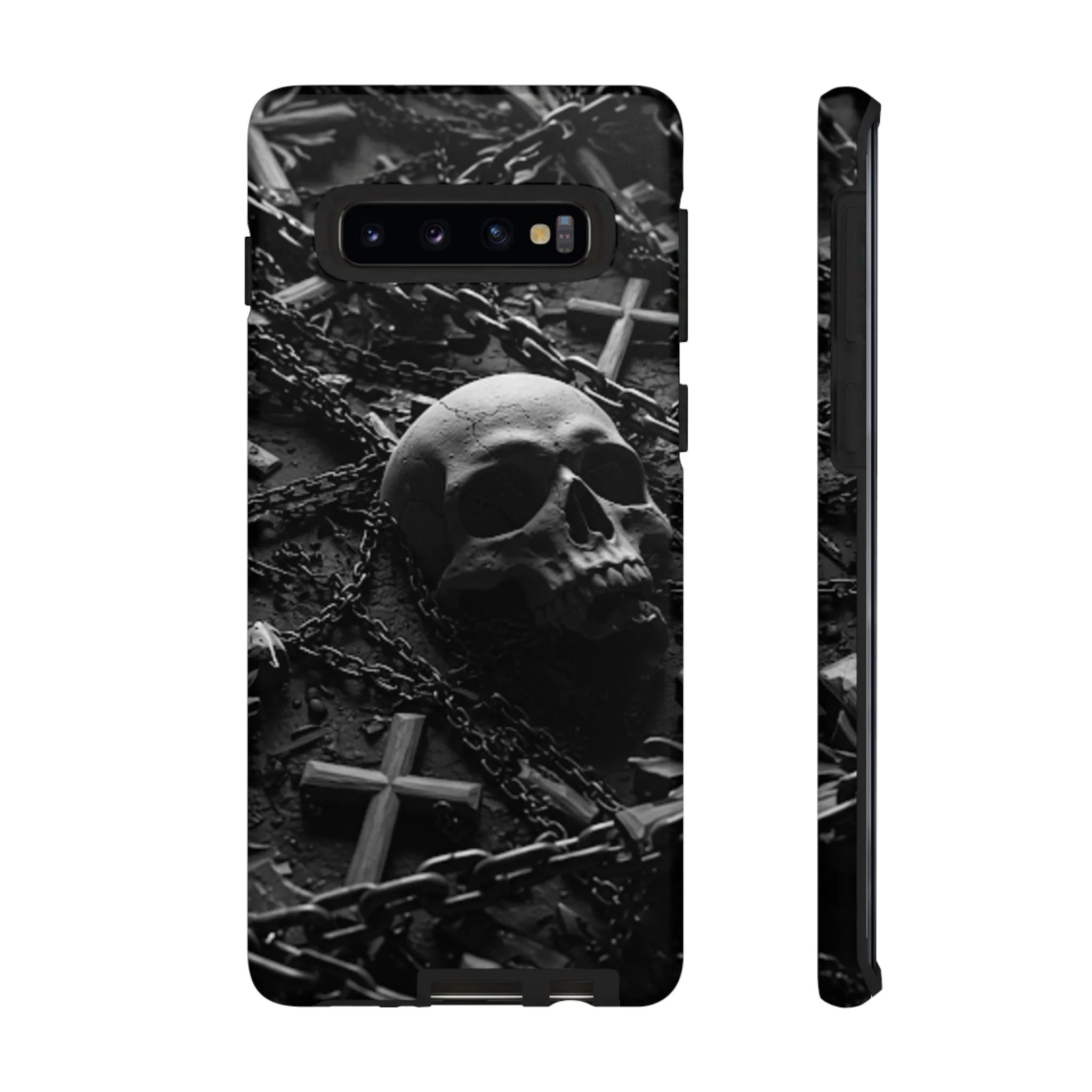 Gothic Skull Tough Phone Case - Image 8