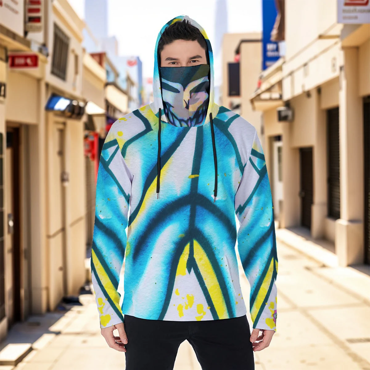 Grateful Skully Masked Unisex Hoodie - Image 2