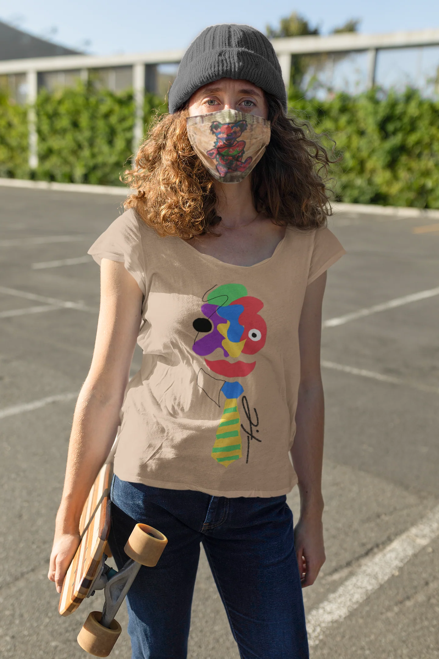 Grateful Ted Face Mask - Image 7