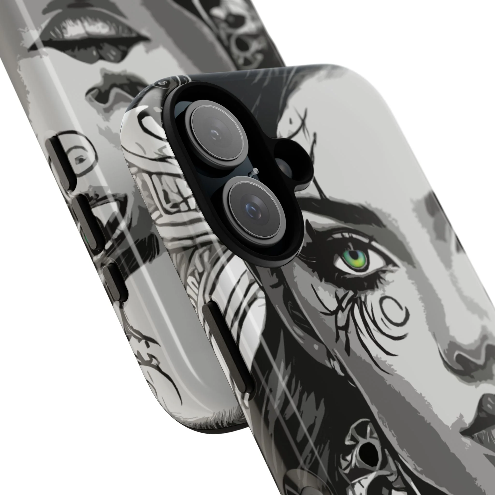 Green Eyed Devilish Beauty Tough Phone Case - Image 41