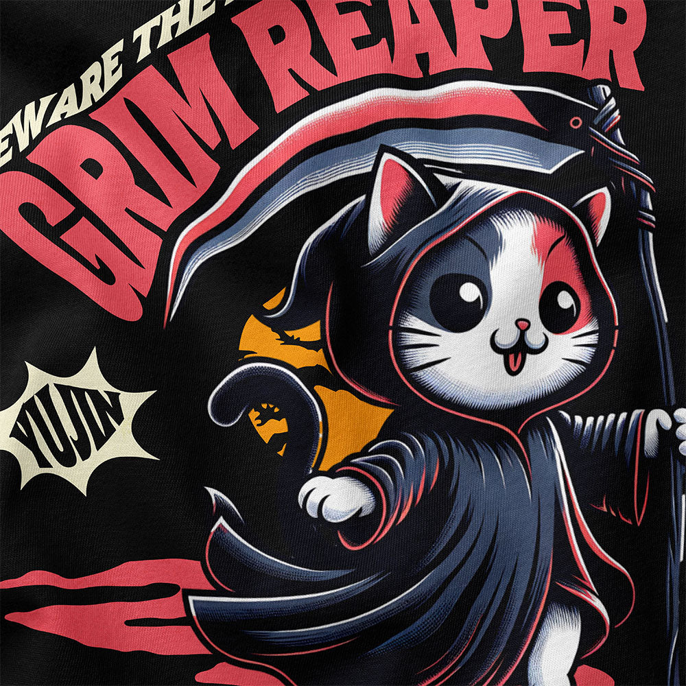 Grim Reaper Cat T-Shirt - Image 2