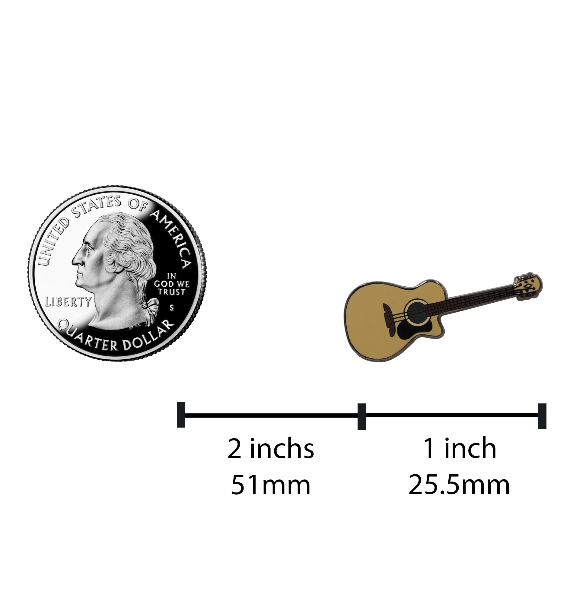Guitar Enamel Lapel Pin - Celebrating the Beauty of Music - Image 6