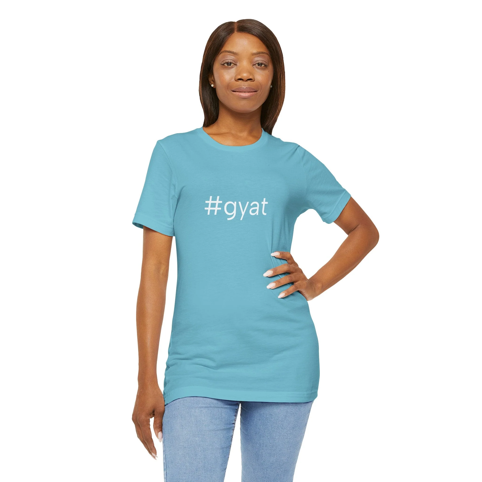 #gyat Unisex High End Cotton Short Sleeve Tee - Image 22