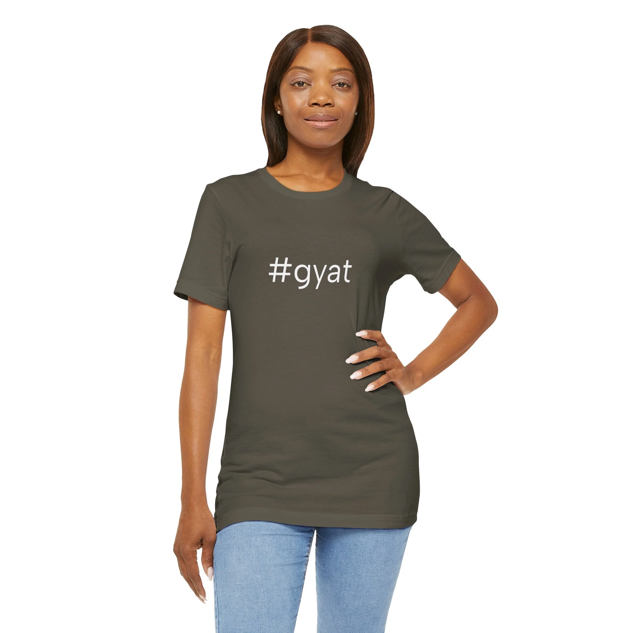 #gyat Unisex High End Cotton Short Sleeve Tee - Image 27