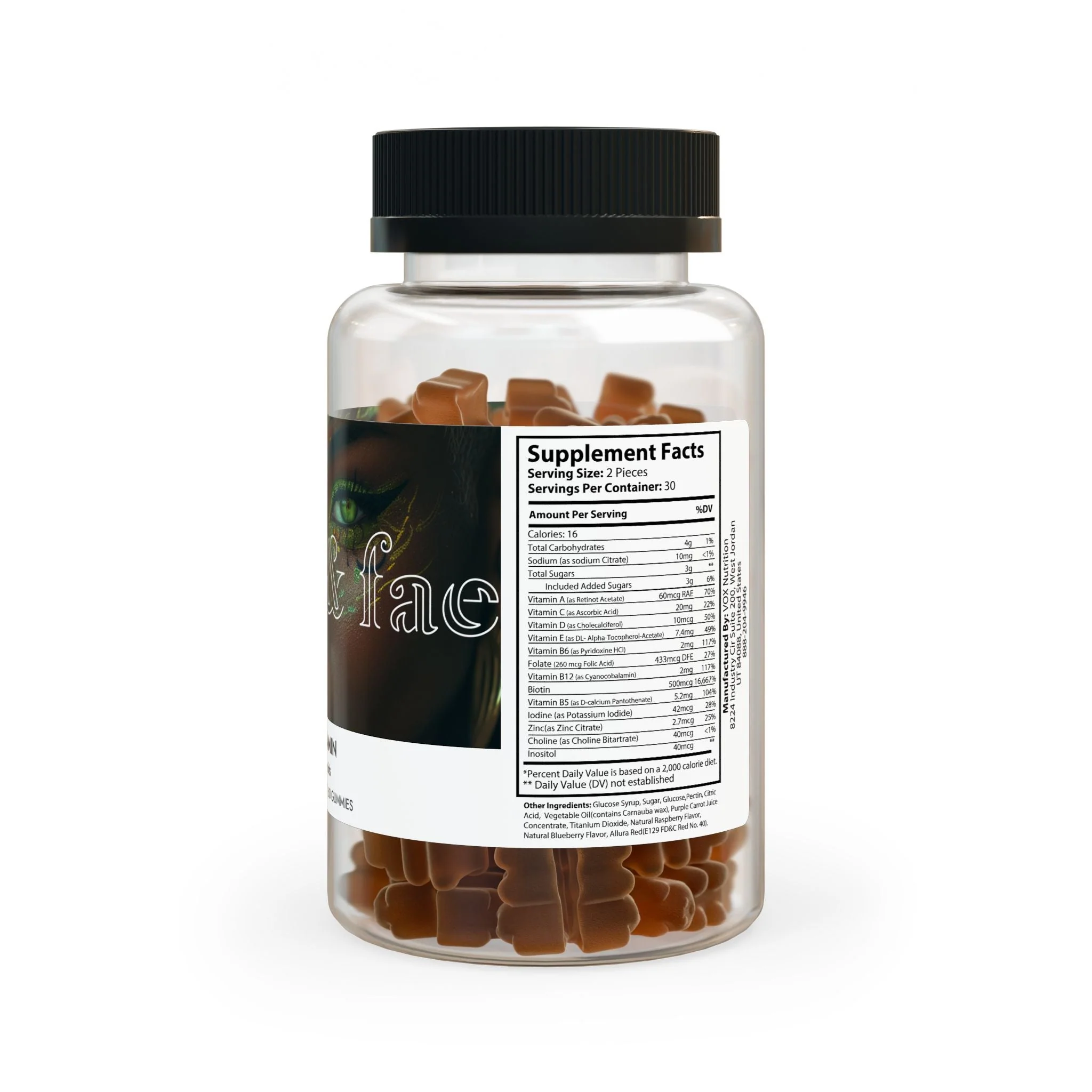 Hair Vitamin Gummies (60 Gummies) by Aziza & Fae - Image 3