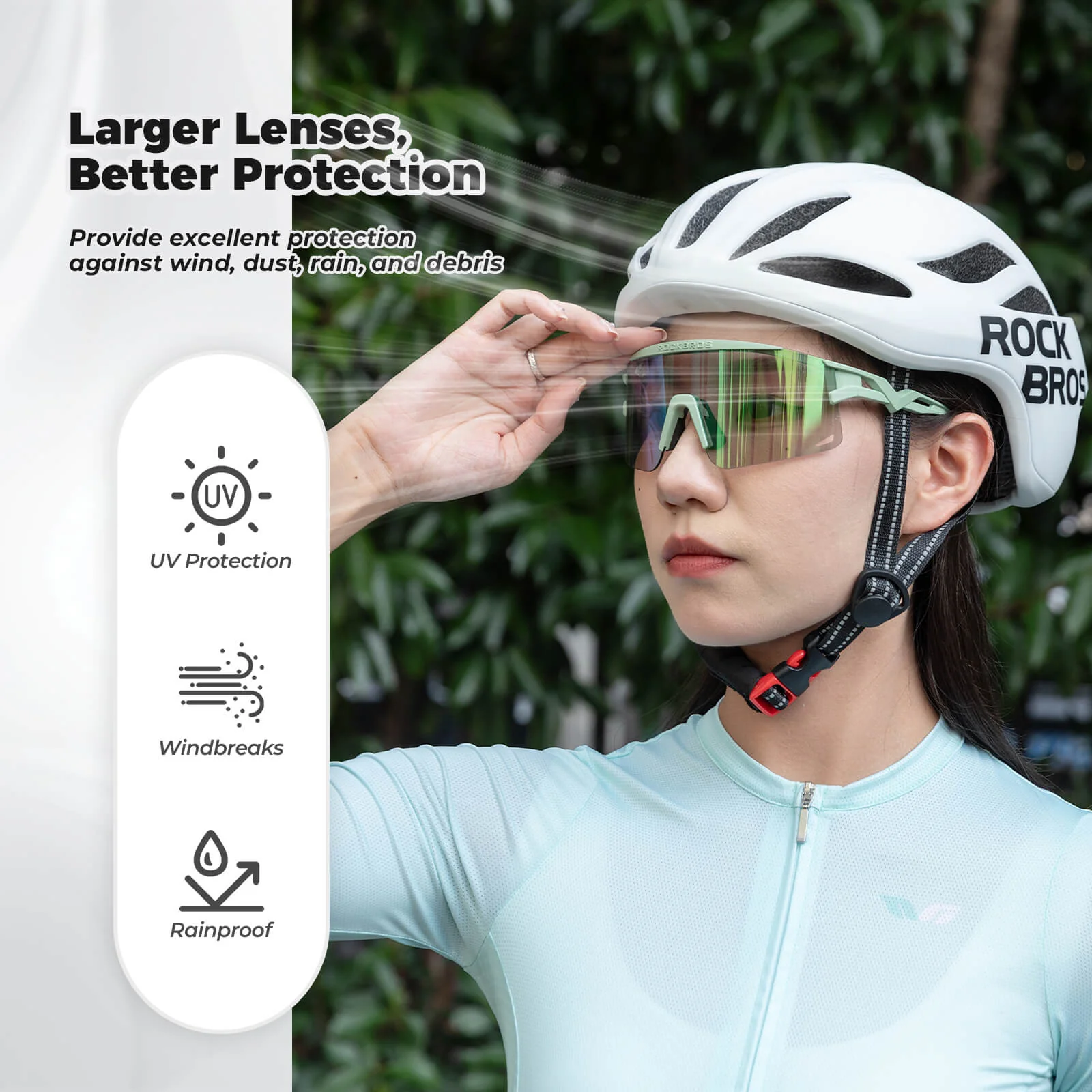 Half Frame Polarized Sports Sunglasses - SP337 - Image 2