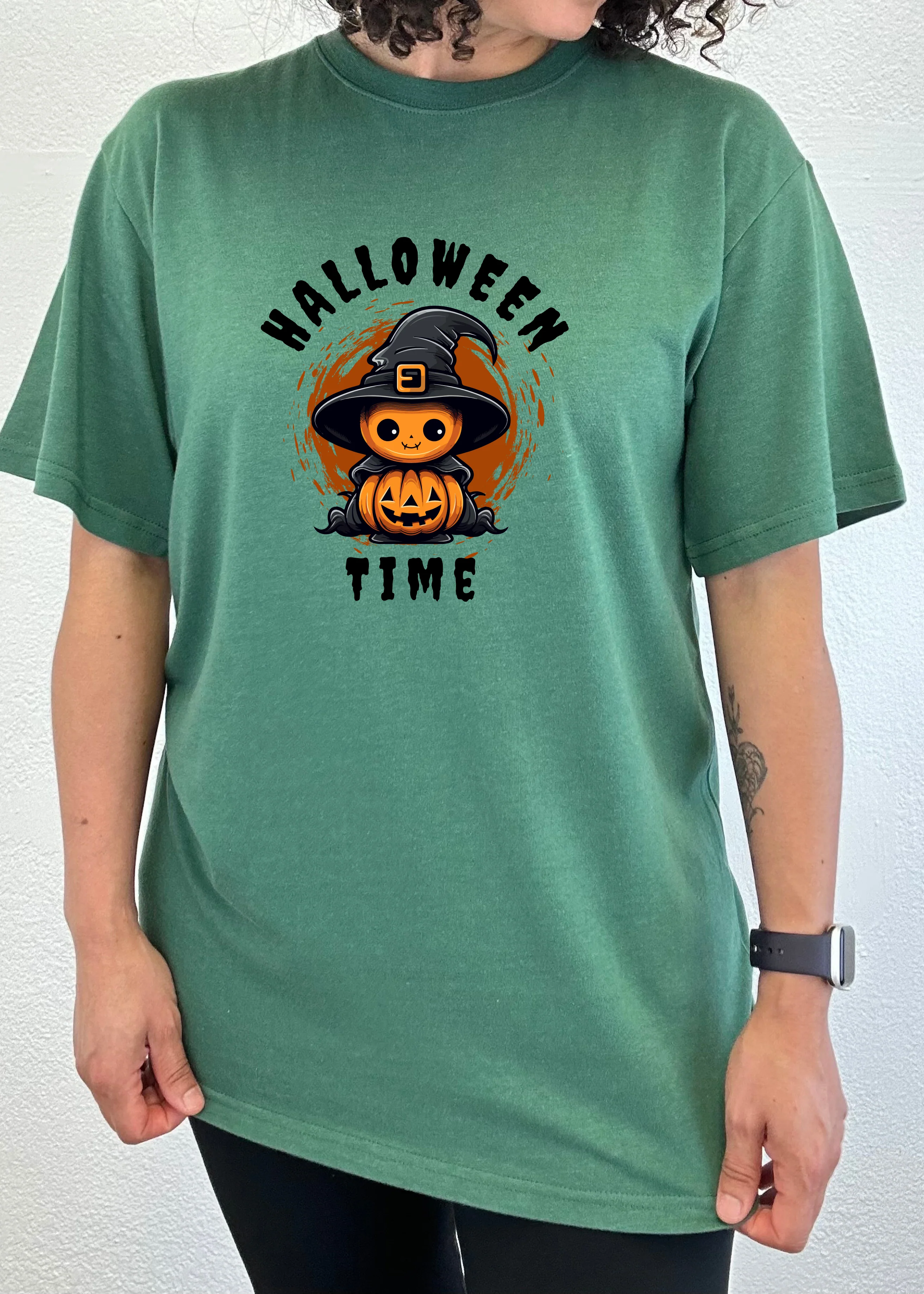 Halloween Time Unisex Bamboo Viscose/Organic Cotton Short Sleeve Graphic T-Shirt - Image 5