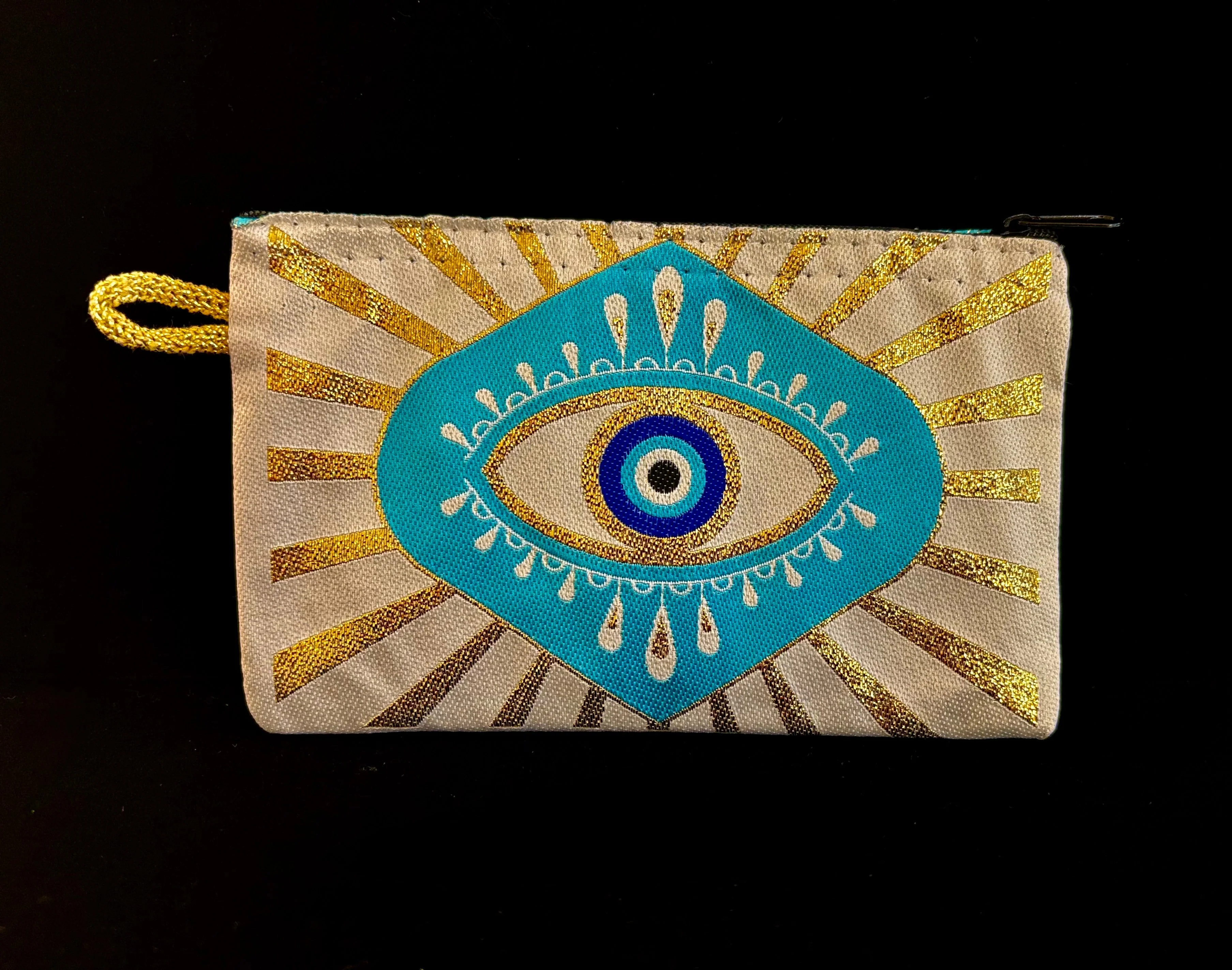 Handmade Turkish Evil Eye Coin Purse | 4x6 Fabric Pouch for Protection & Style - Image 6