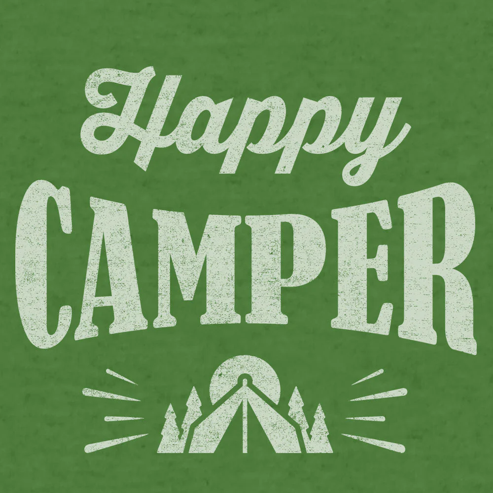 Happy Camper Hooded Sweatshirt - Green - Image 2