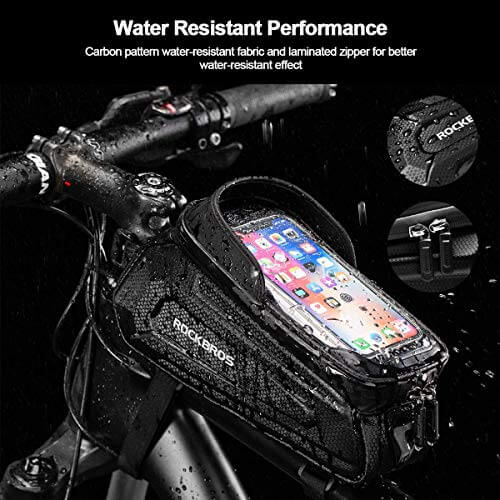 Hard-Shell Bike Top Tube Phone Bag - Image 3