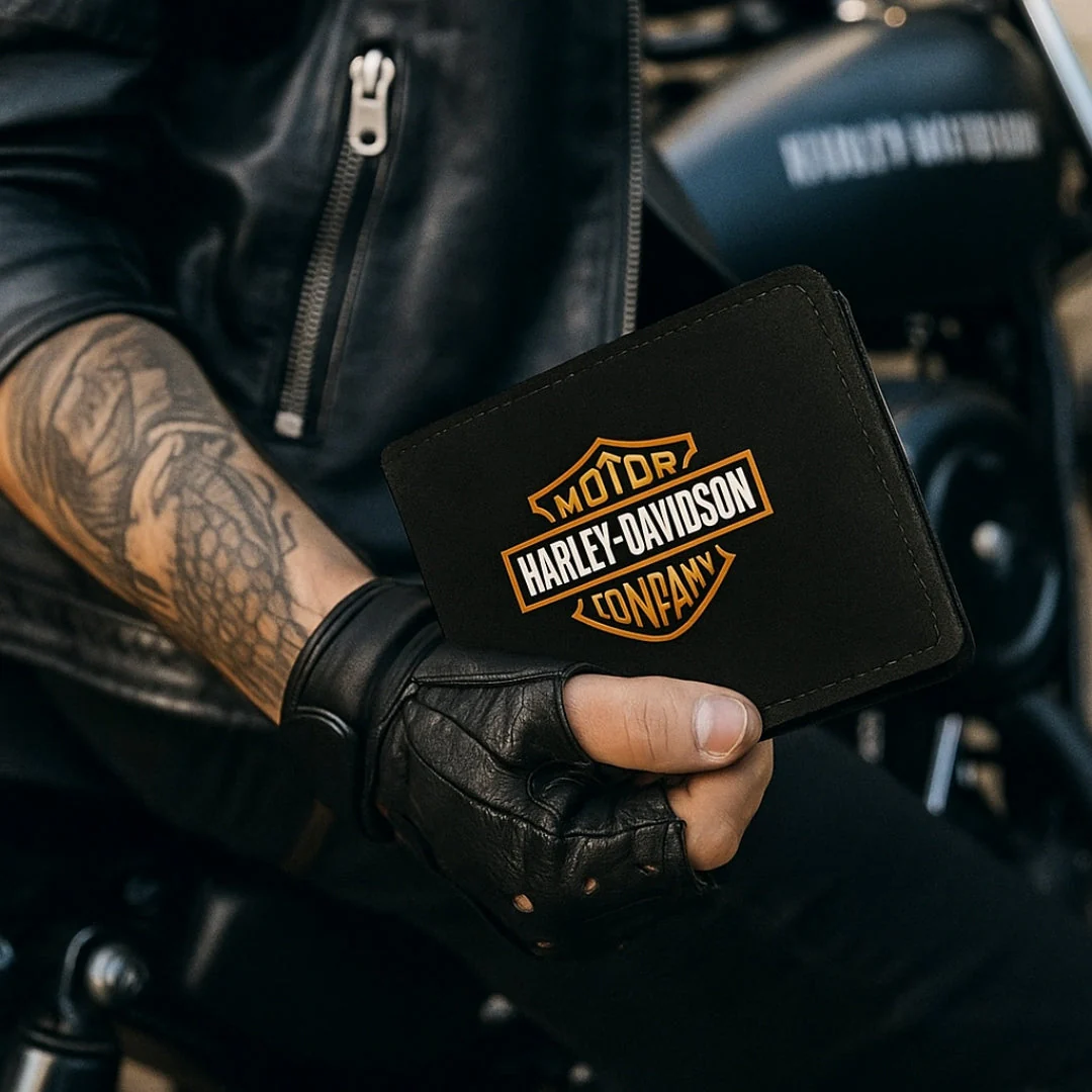 Harley Metro Compact Wallet – Minimalist Bifold Edition - Image 9