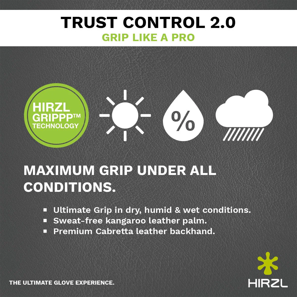 HIRZL Trust Control 2.0 - Golf Gloves - White / Black - Image 9
