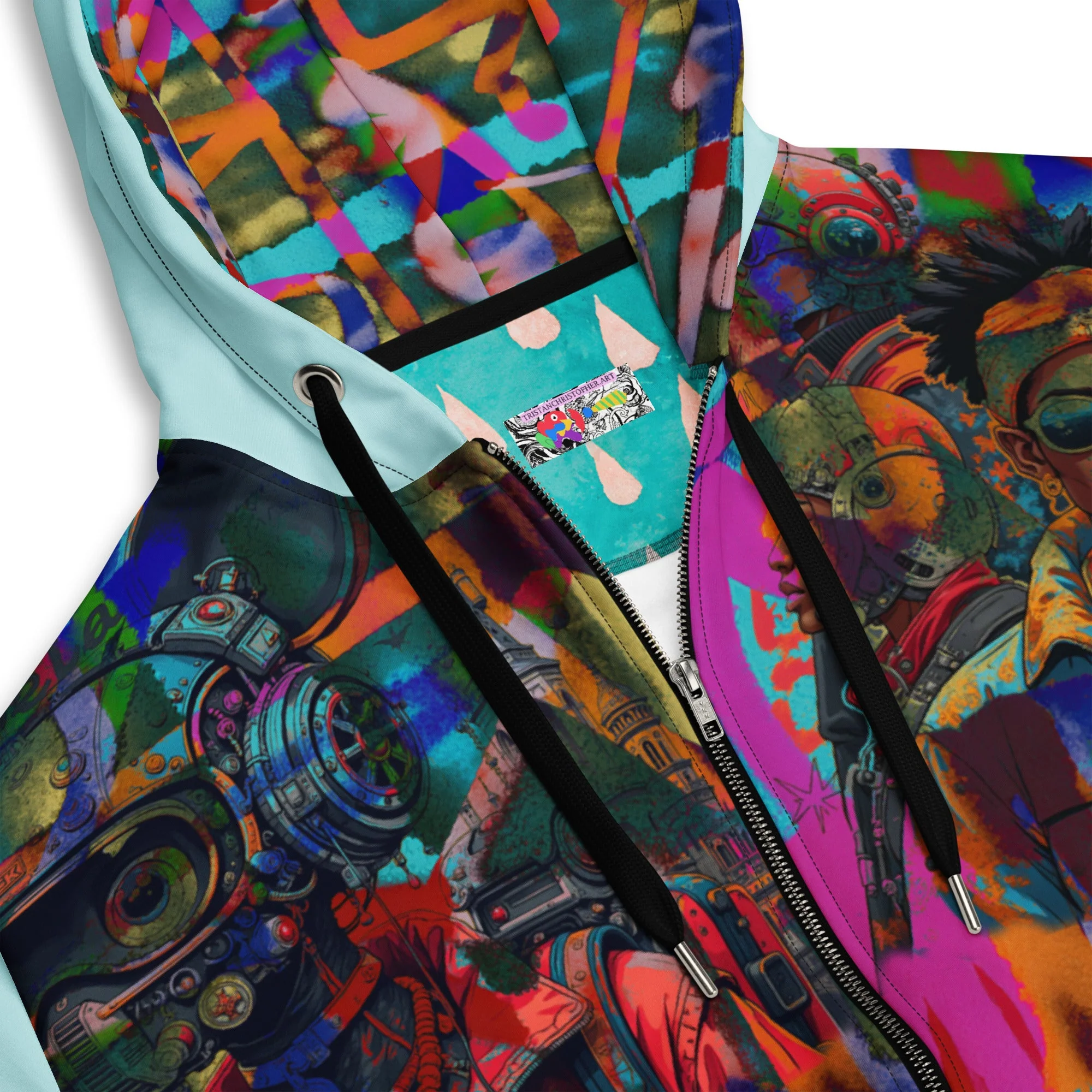Hood Politics Anime Unisex zip hoodie - Image 10