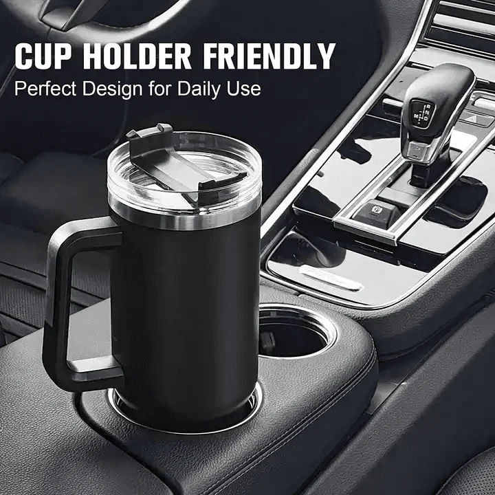 Hot Pink 40oz Tumbler  Cup Holder Friendly - Image 3