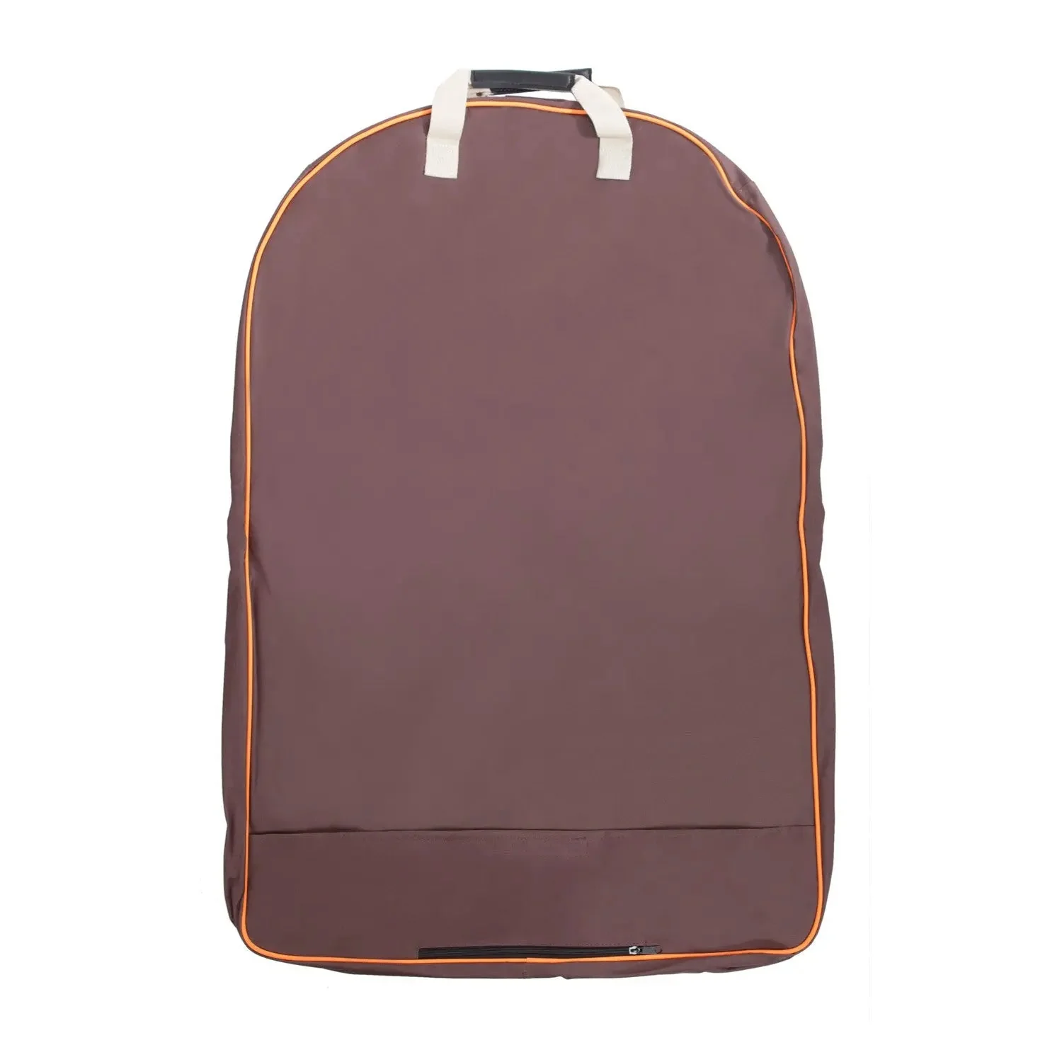 Huntley Equestrian Deluxe Brown Travel Carry On Garment Bag with Accessories Zipper Cover for Travel, Business, Horse Shows - Image 3