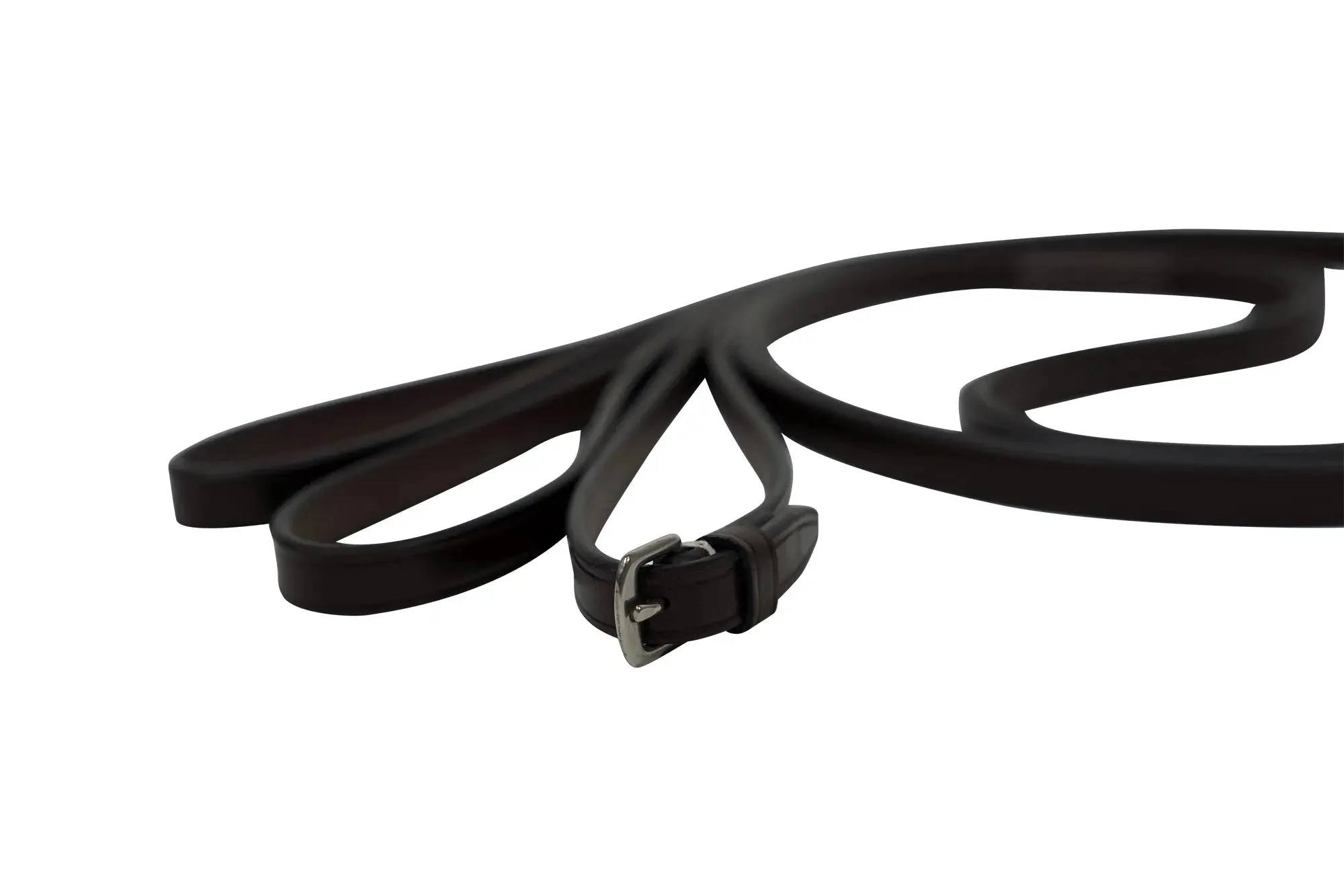 Huntley Equestrian Sedgwick Leather Draw Reins With Loop Ends - Image 2