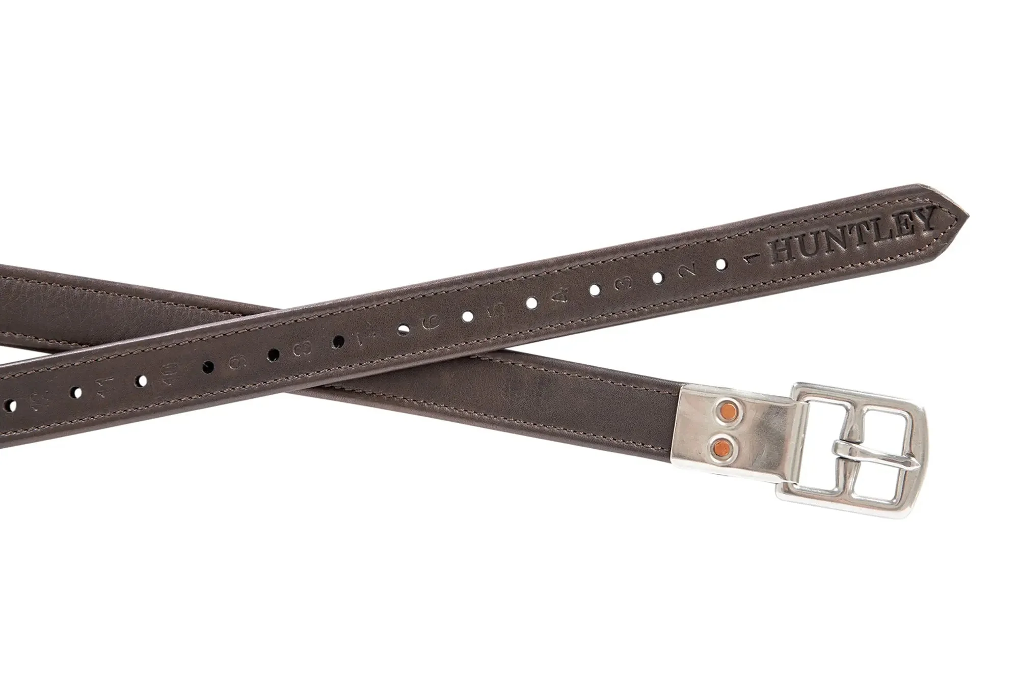 Huntley Equestrian Sedgwick Leather Flat Buckle Stirrup Leathers - Image 9