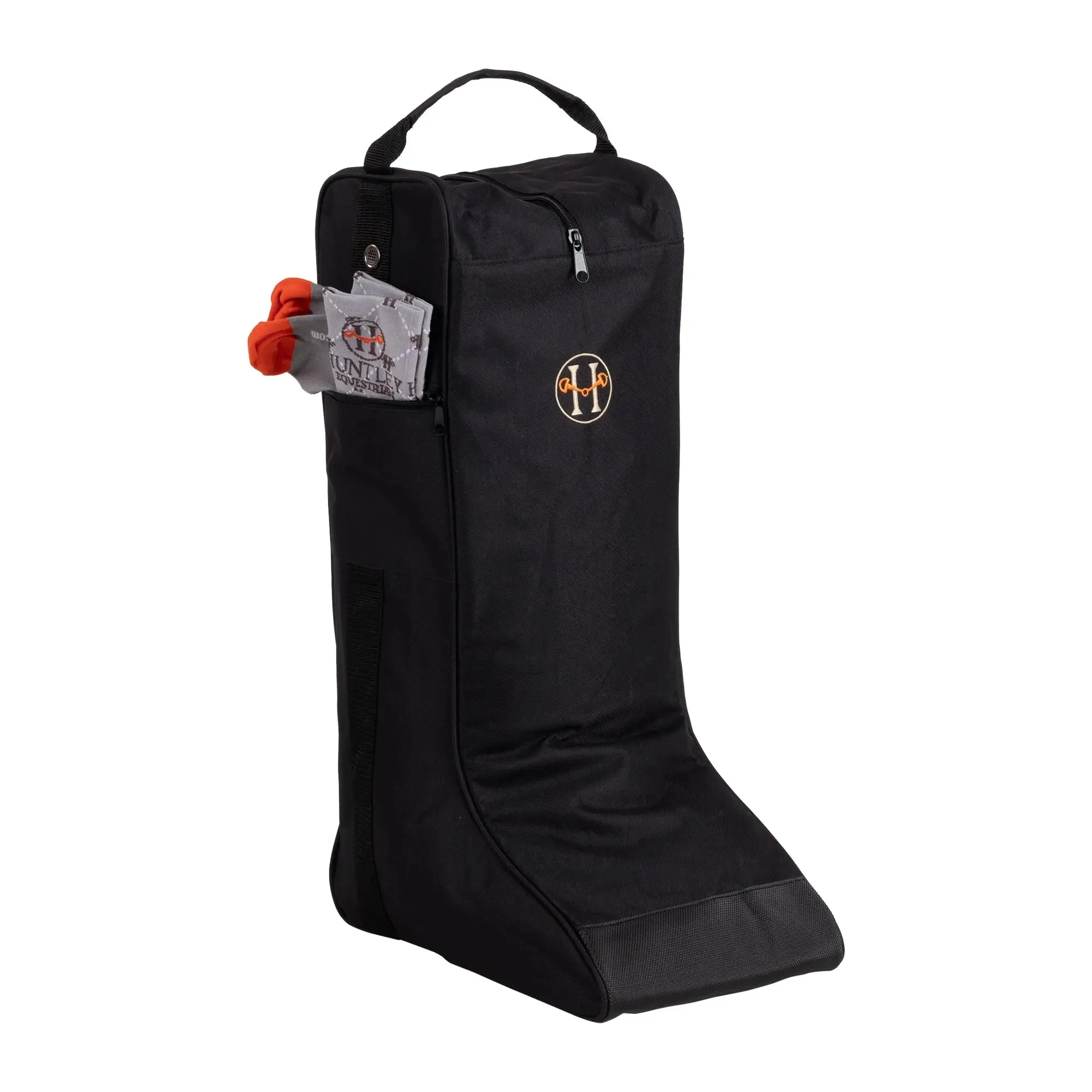 Huntley Equestrian Tall Riding Boot Bag, Black - Image 7