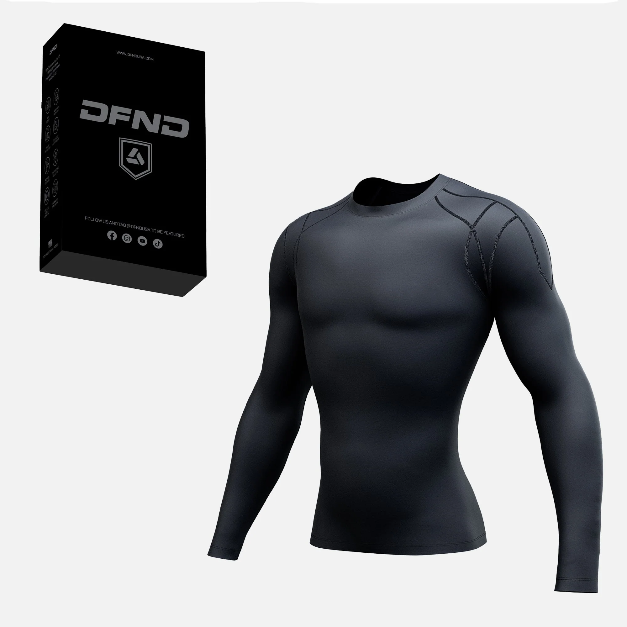 HYBRID Ax/Rx LONG SLEEVE COMPRESSION SHIRT - Image 7
