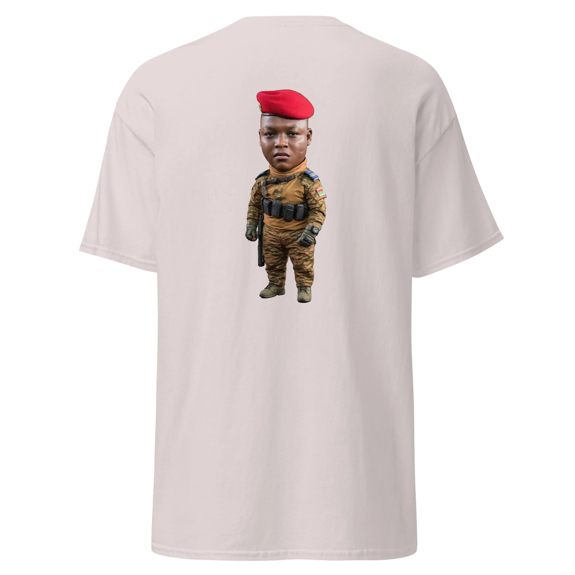 Ibrahim Traoré Fine Embroidery Unisex classic tee - Image 47