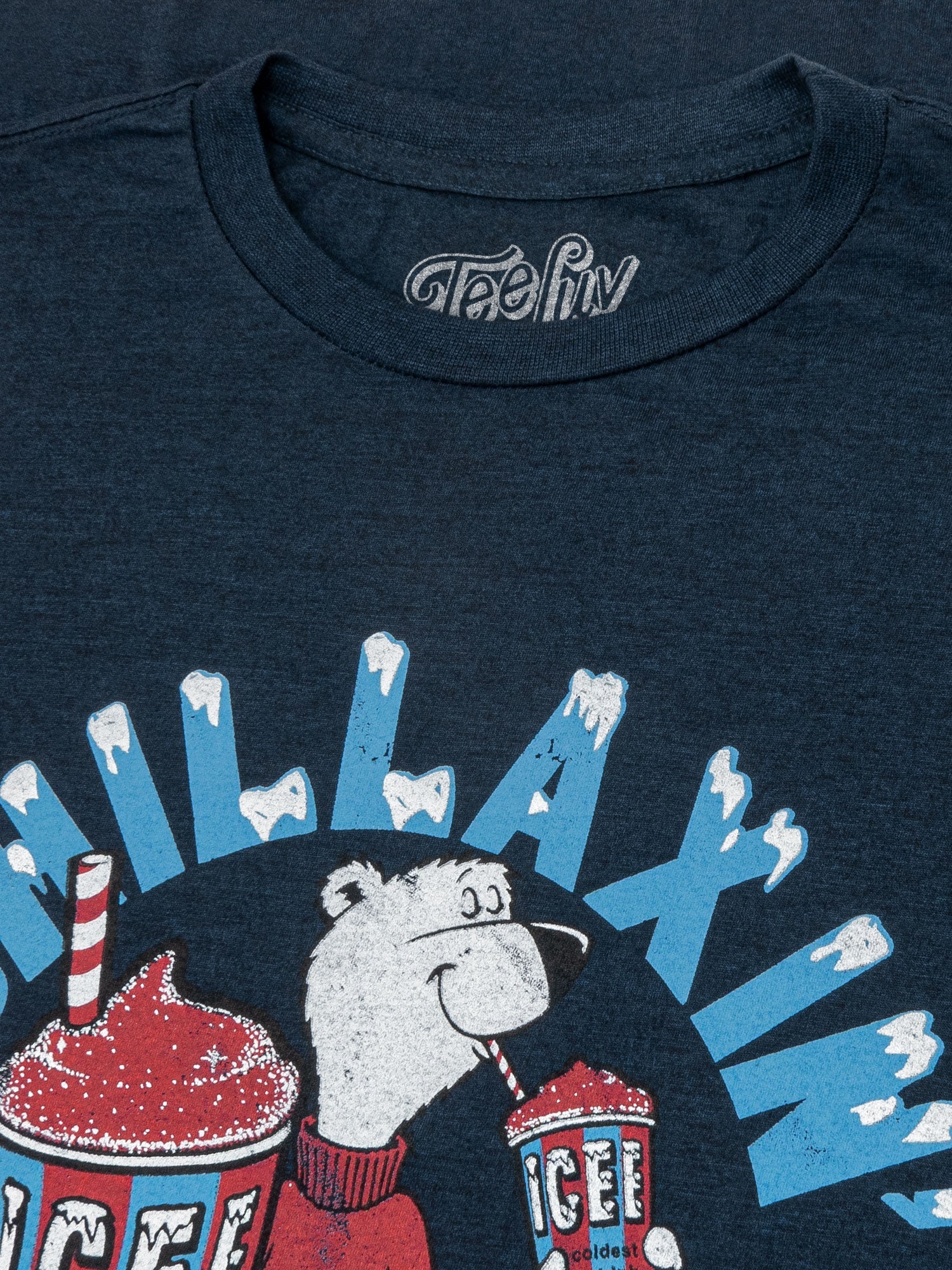 ICEE Chillaxin' Faded Logo T-Shirt - Navy - Image 2