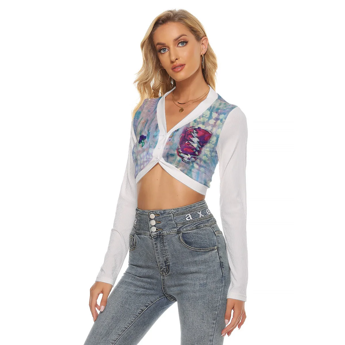 IKO Ivory Women's Crop Top Blouse - Image 2
