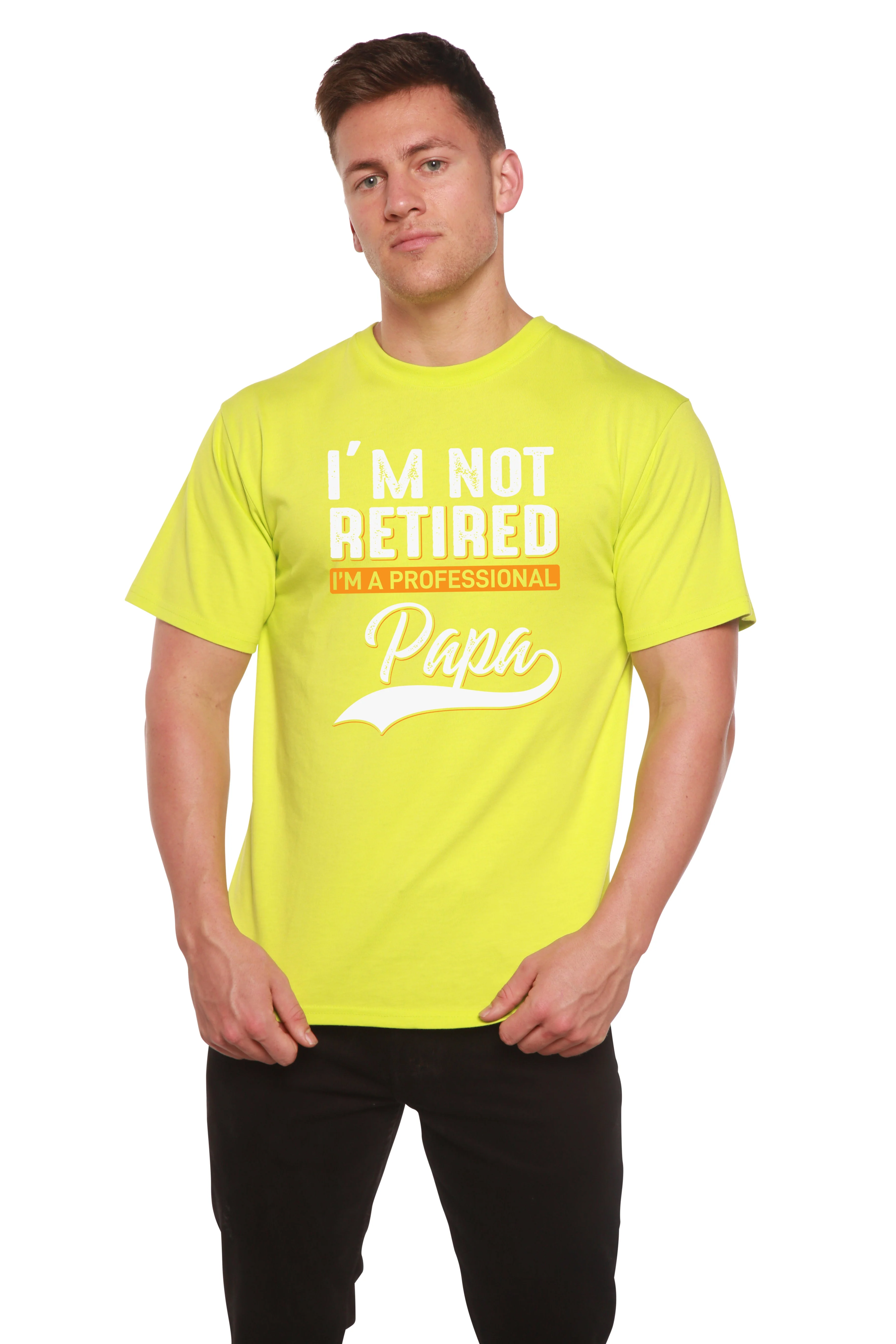 I'm not Retired Men's Bamboo Viscose/Organic Cotton Short Sleeve Graphic T-Shirt - Image 7