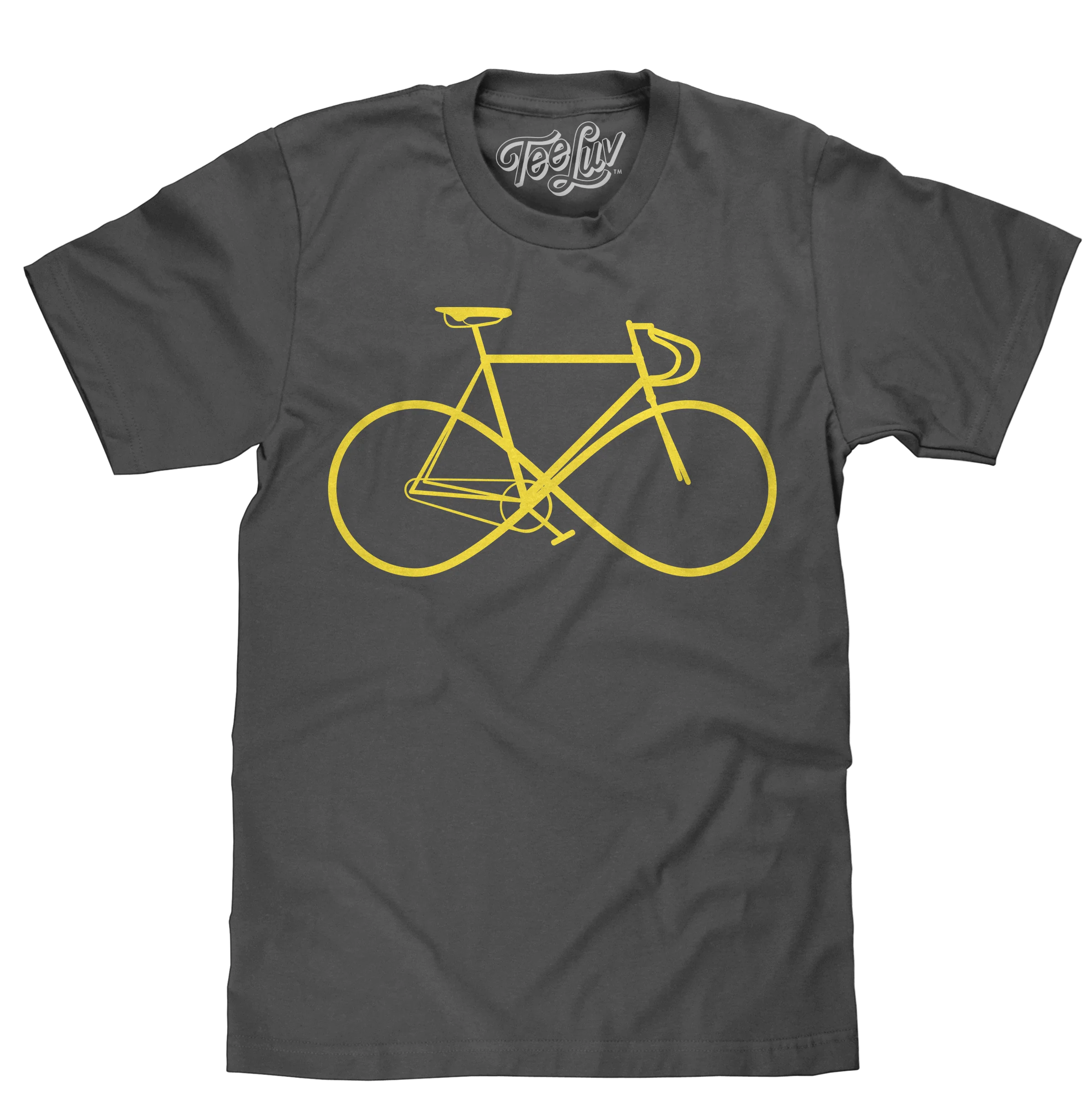 Infinity Sign Bicycle T-Shirt - Gray