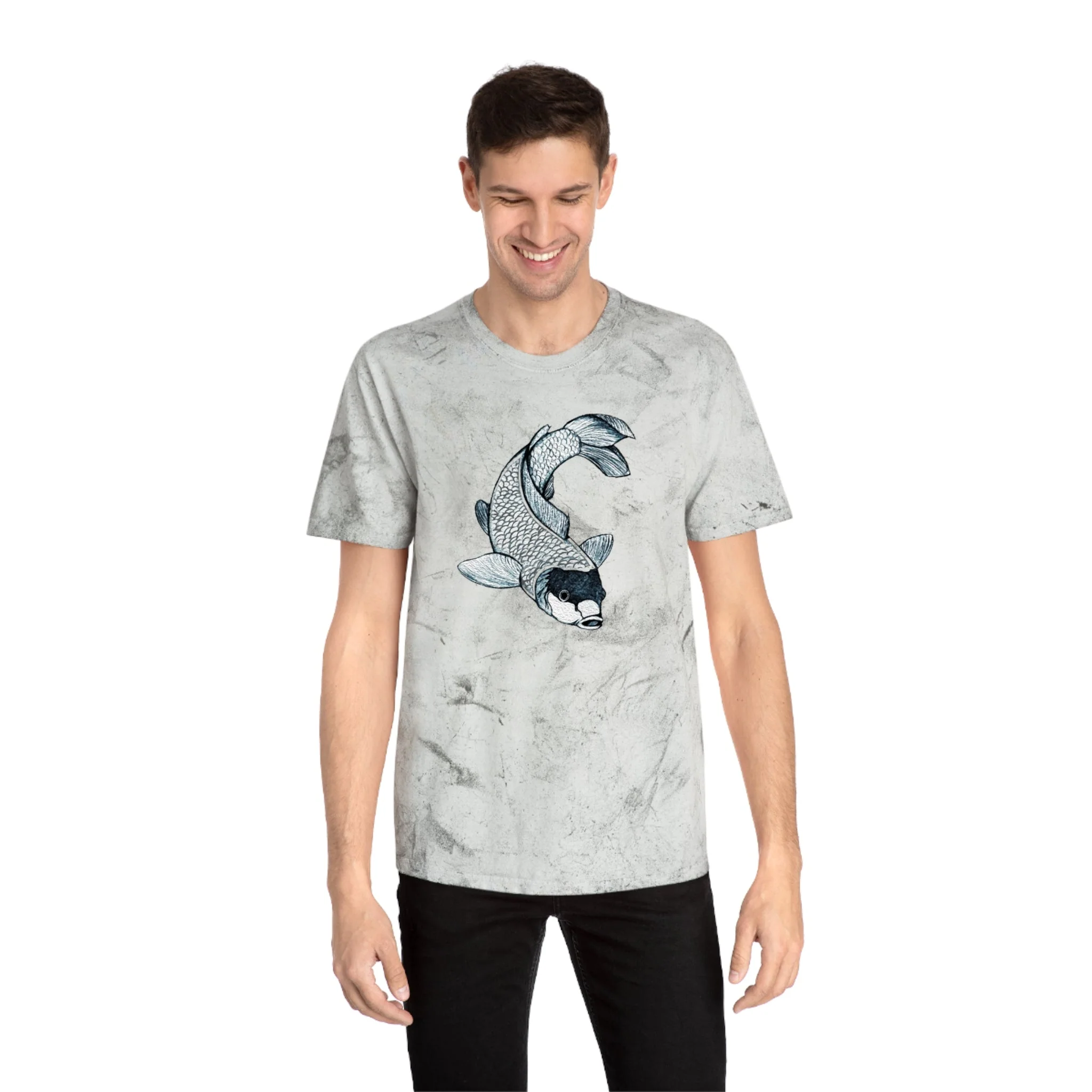 Japanese Koi Kanji Industrial Dye Premium T-Shirt - Image 16