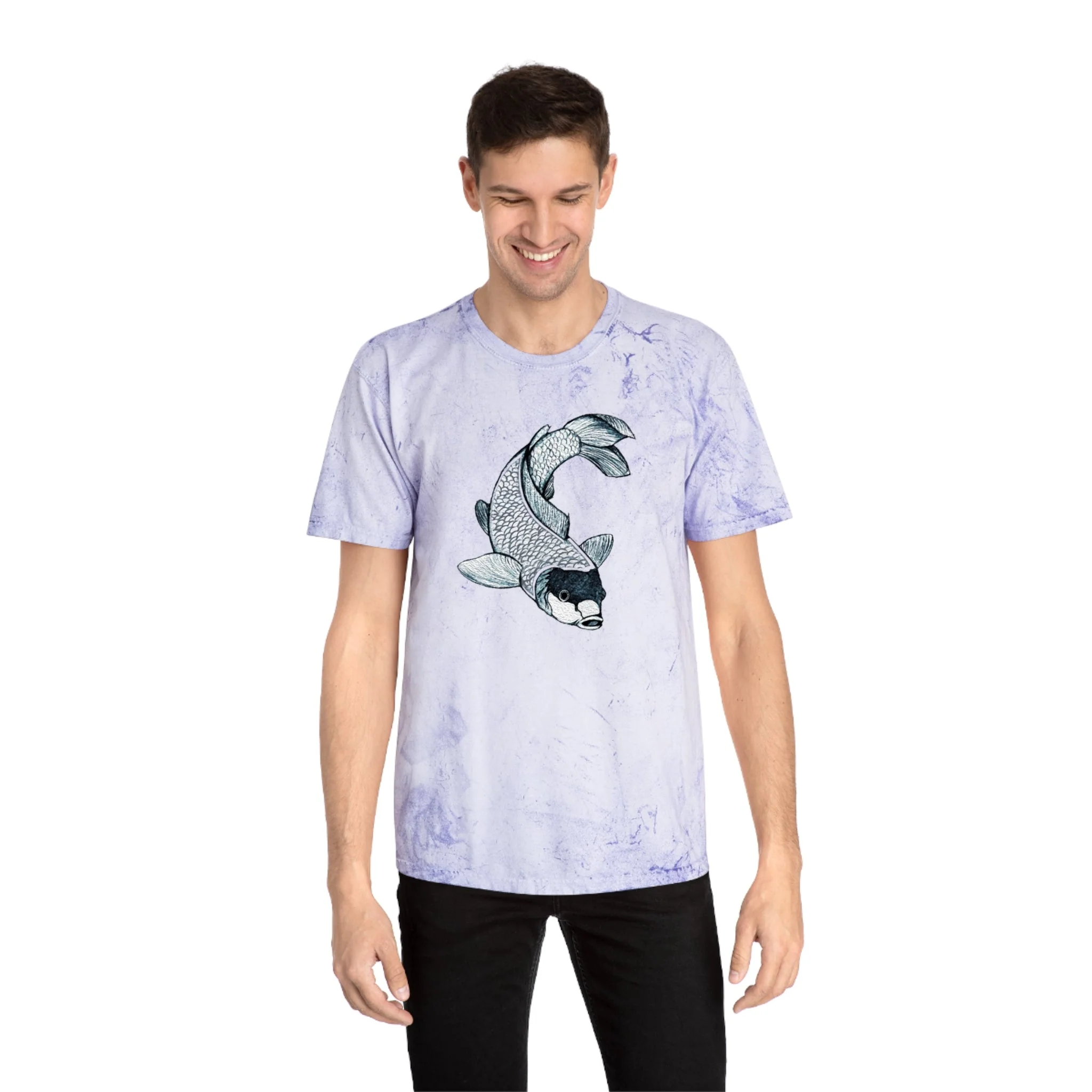 Japanese Koi Kanji Industrial Dye Premium T-Shirt - Image 2