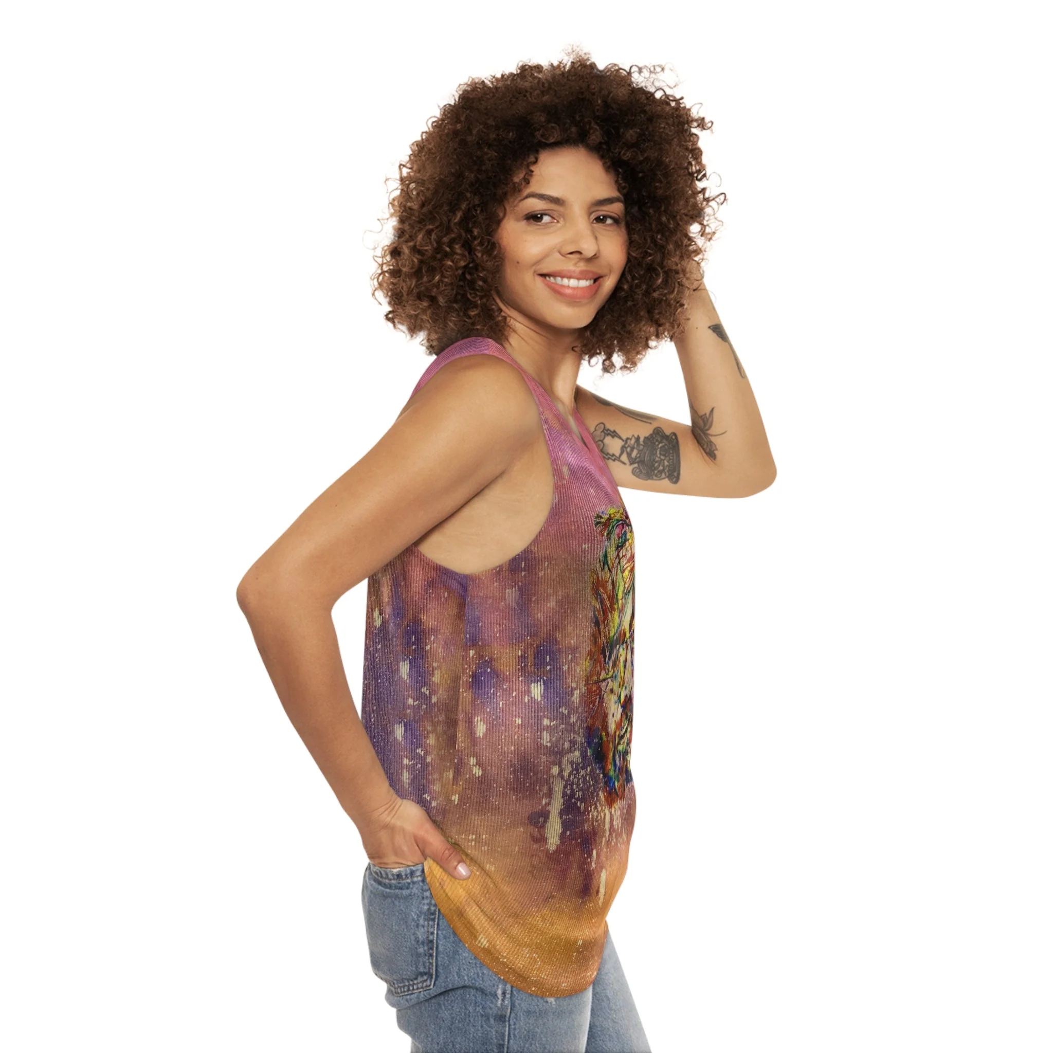 Jerry G Turmeric Unisex Tank - Image 4