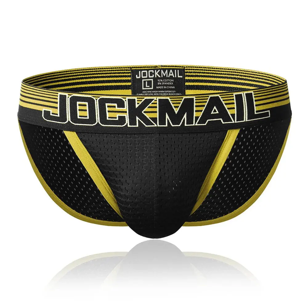 Jockmail Black Mesh Sport Brief - Image 5