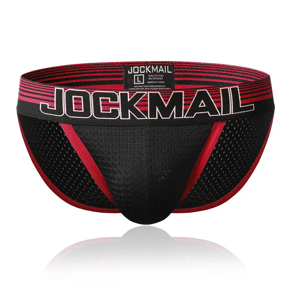 Jockmail Black Mesh Sport Brief - Image 8