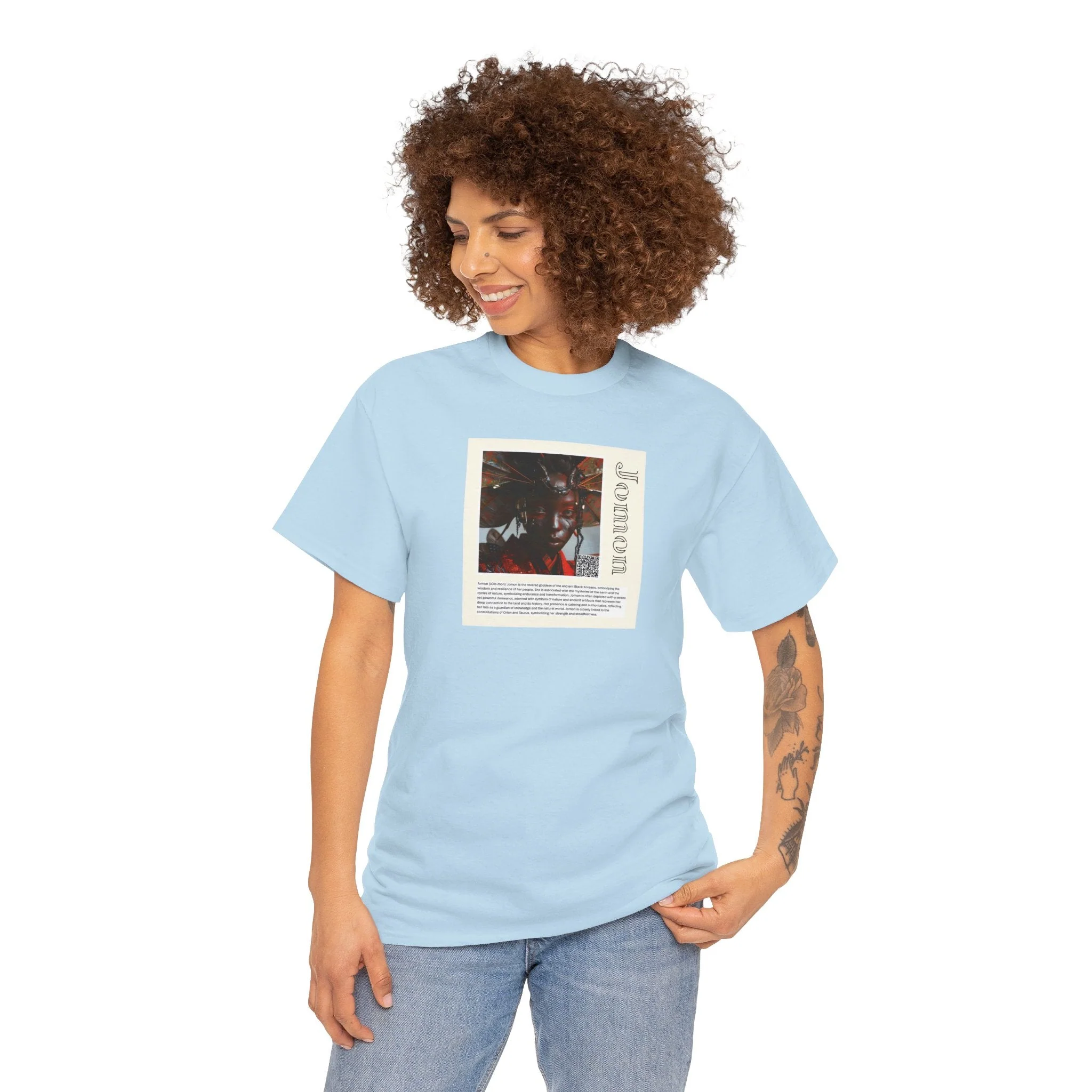 Jomon Aziza & Fae Unisex Heavy Cotton Tee - Image 5