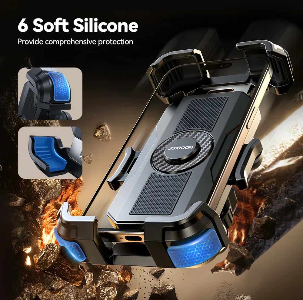 Joyroom Motorcycle Phone Mount Anti Vibration - Image 9