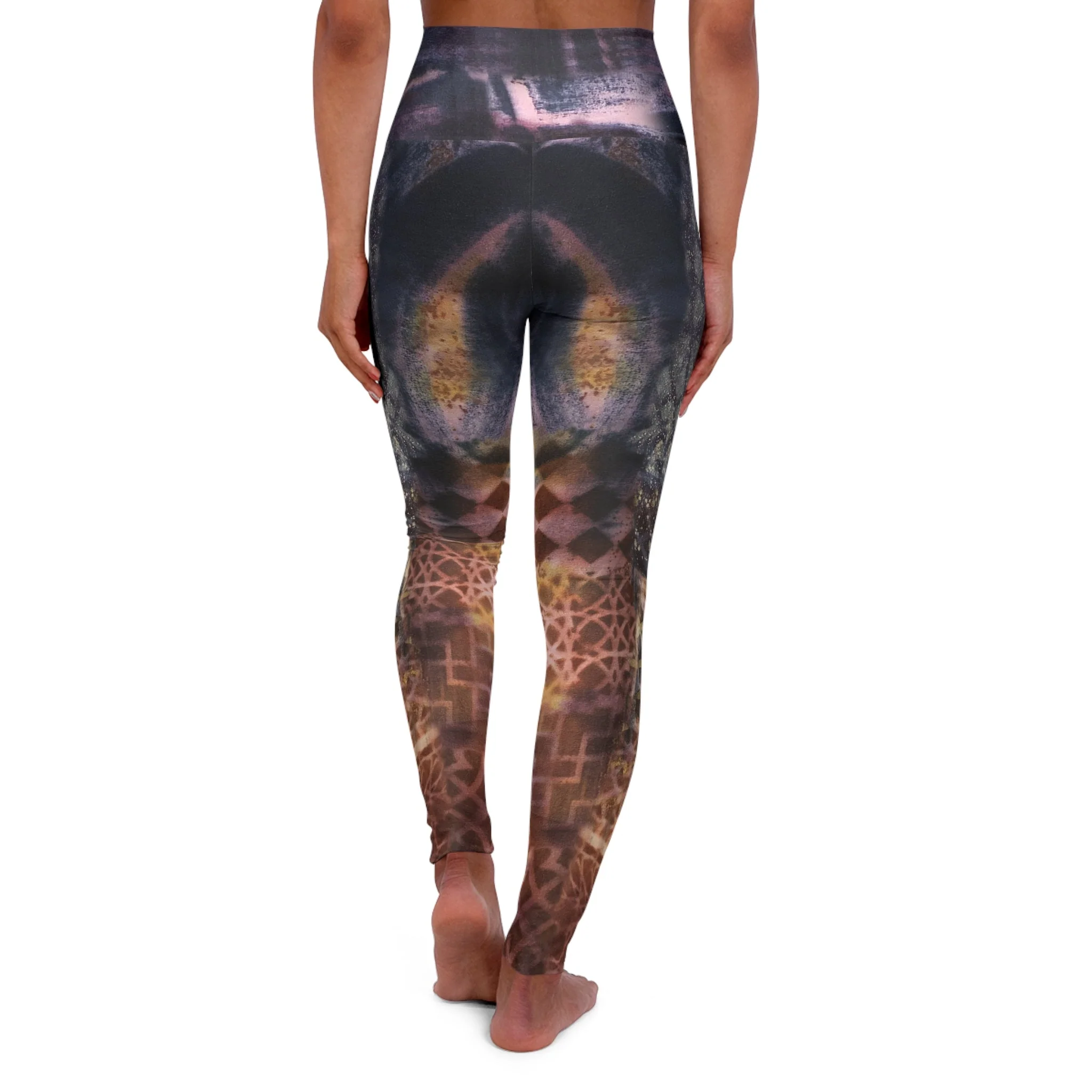 Kaleidoscope Mirror Yoga Leggings - Image 3