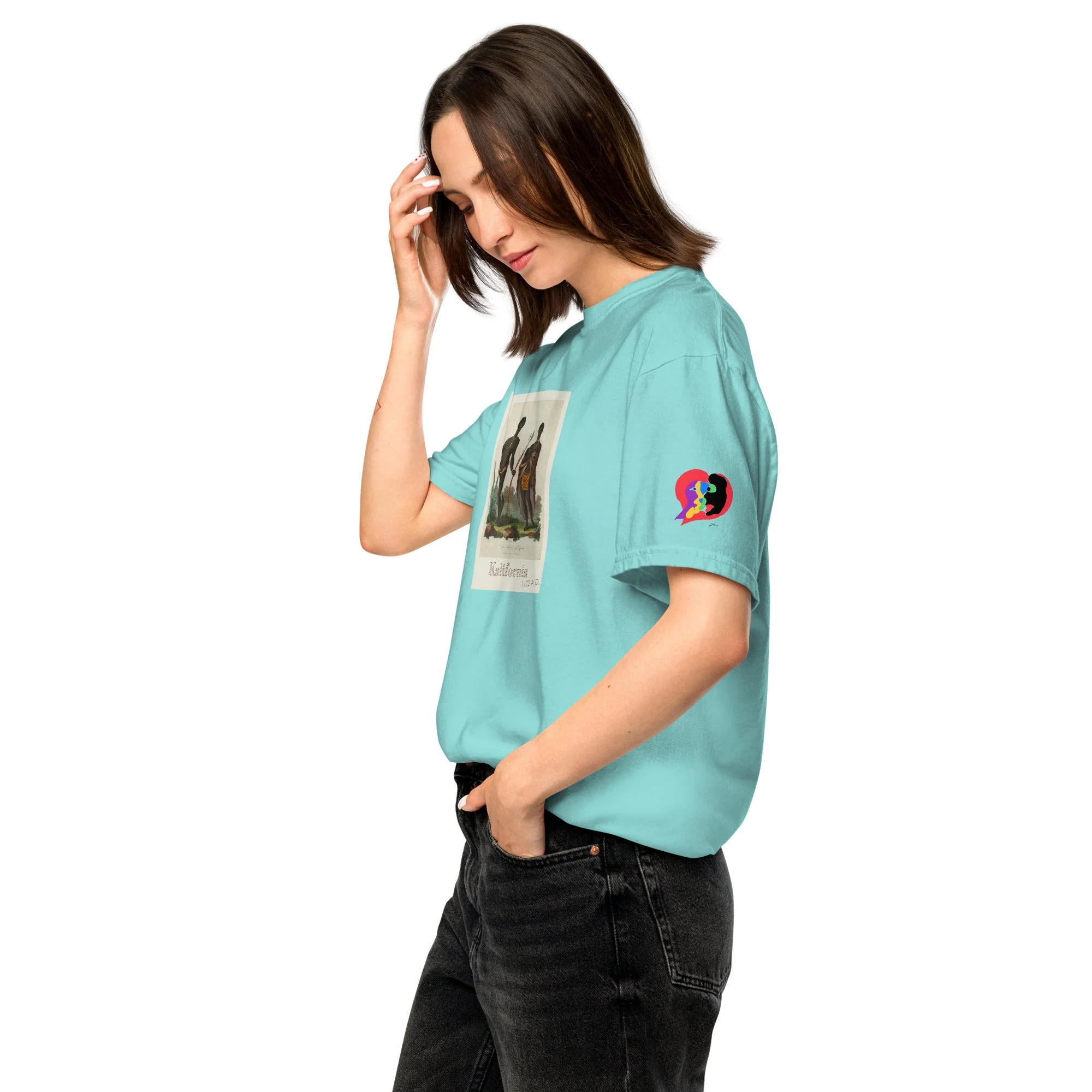 Kalifornia History of the Amaru Khans Unisex garment-dyed heavyweight t-shirt - Image 33
