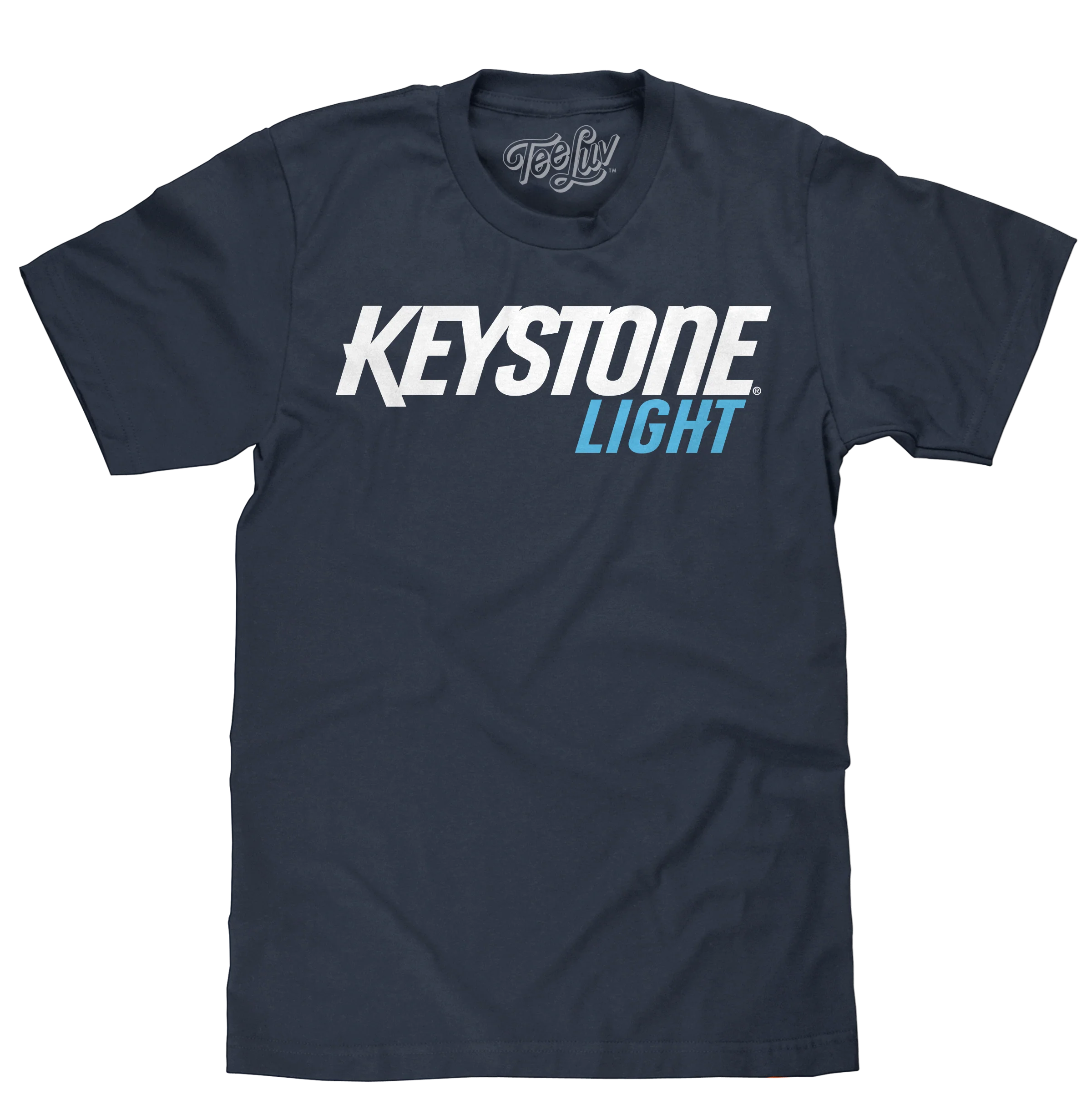 Keystone Light Beer T-Shirt - Navy Blue
