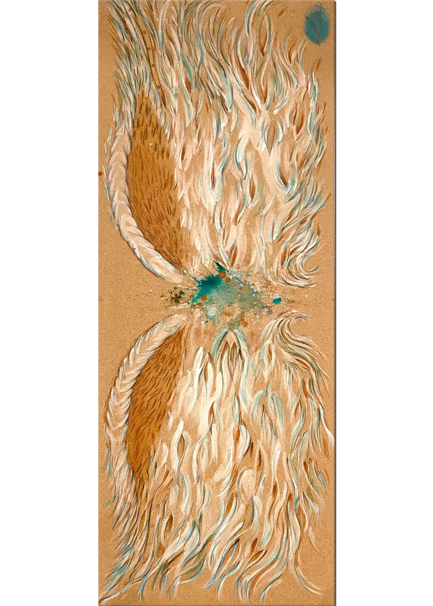 Khecara Hand Painted Cork Yoga Mat - Image 5