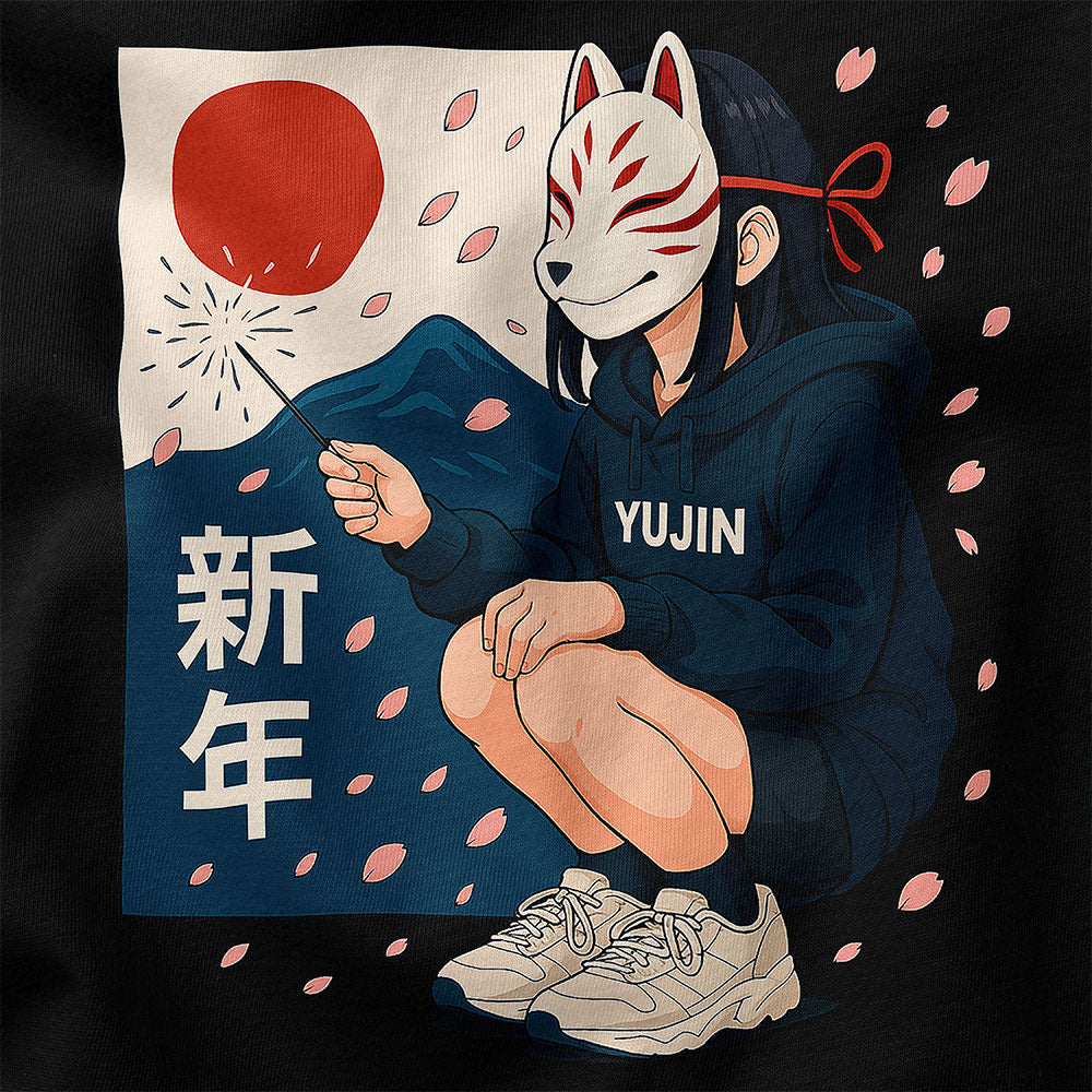 Kitsune Spark Sakura T-Shirt - Image 2