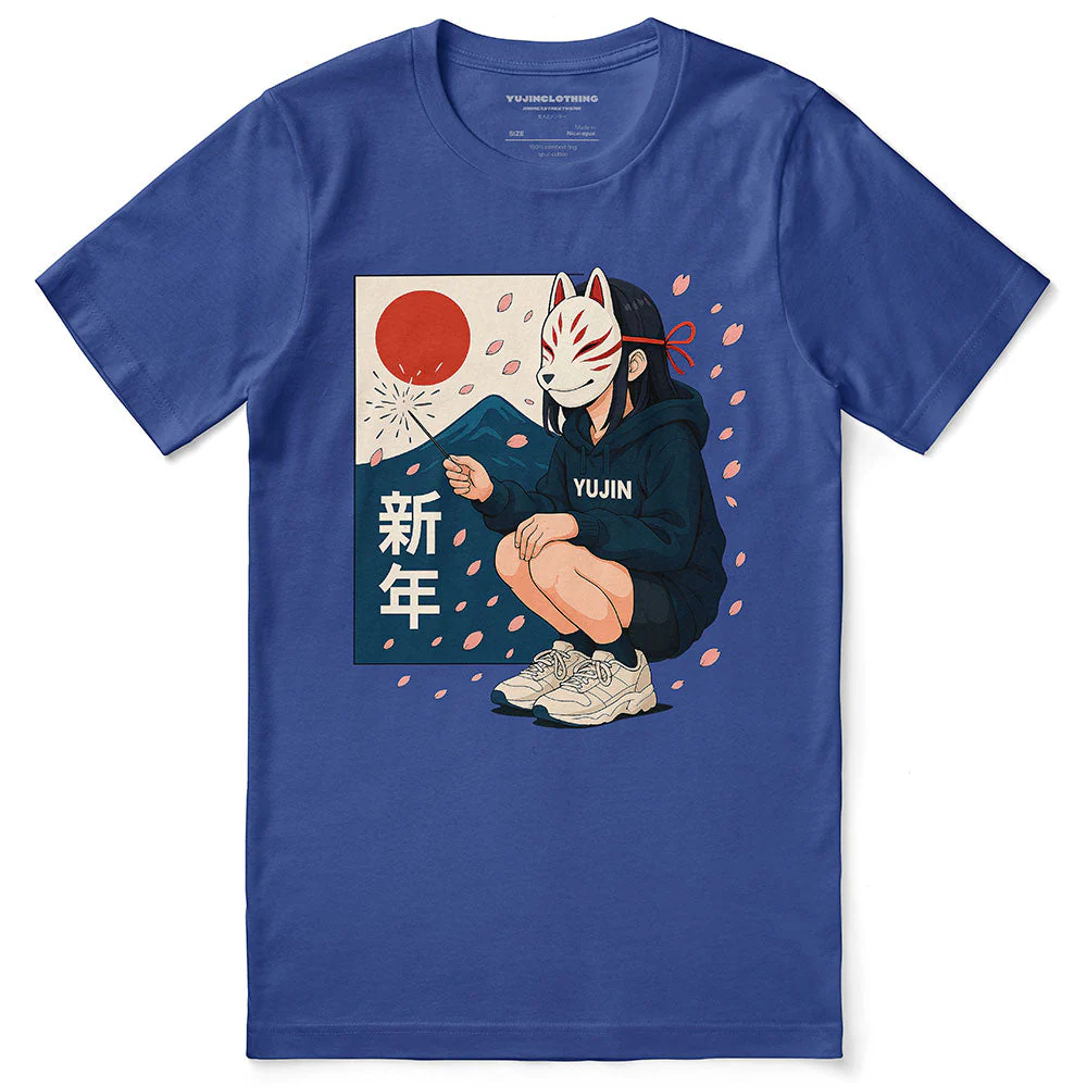 Kitsune Spark Sakura T-Shirt - Image 9