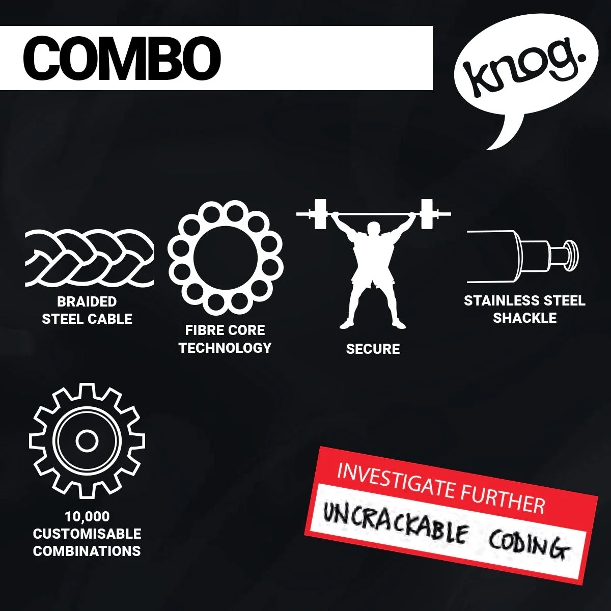 Knog - Party Combo - Cable Lock - Image 4
